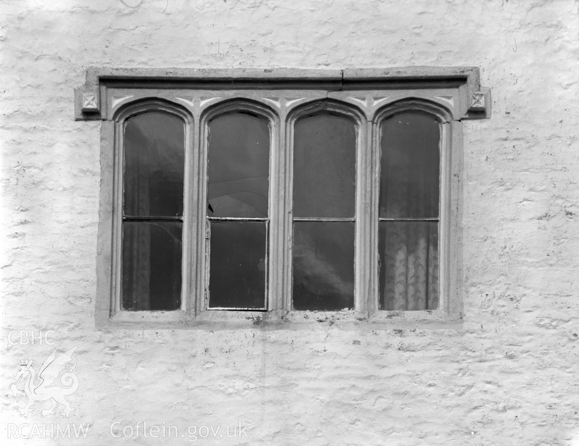 View of window at Fishweir, Llanfair taken 07.04.65.