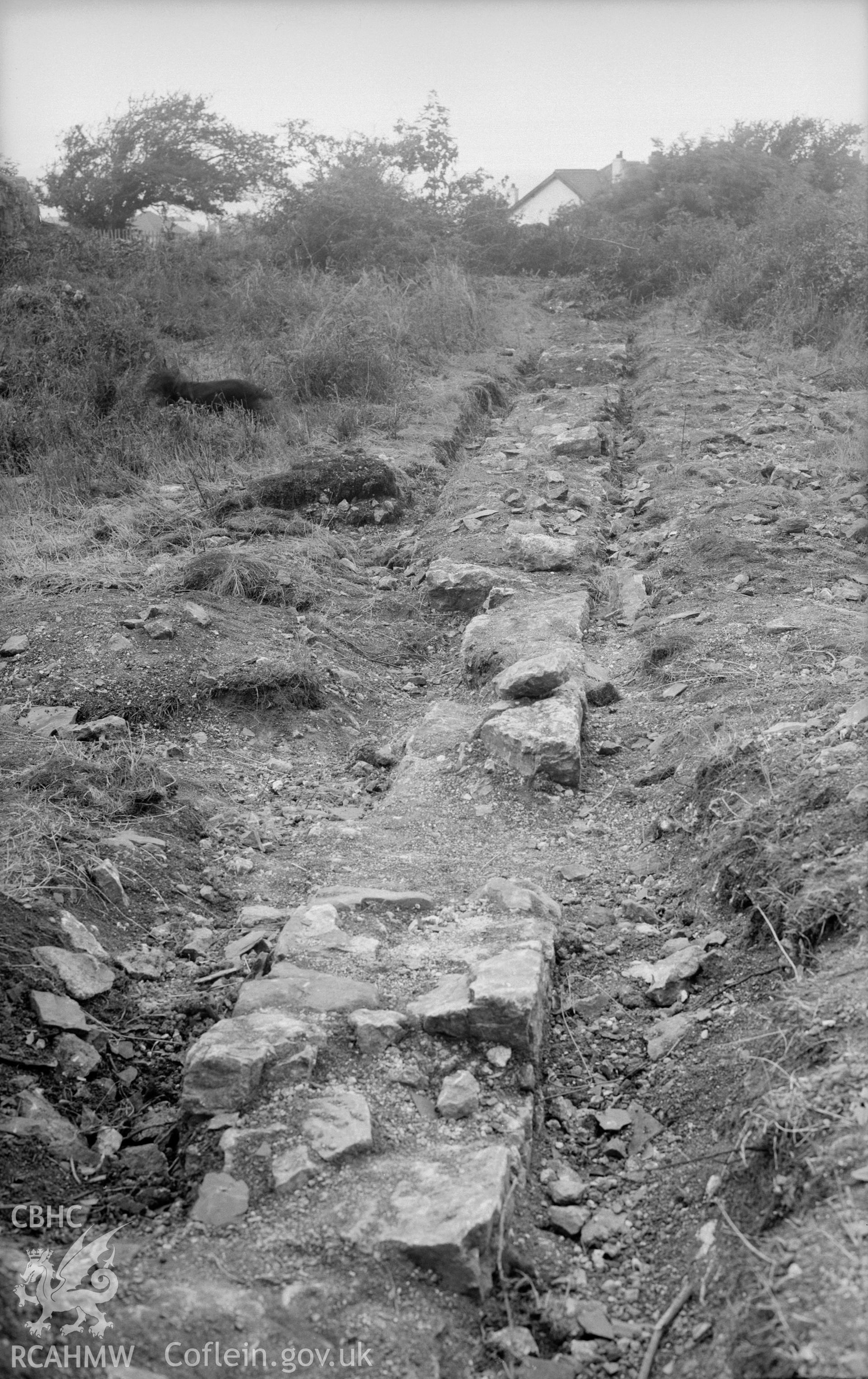 Foundations of east wall as excavated