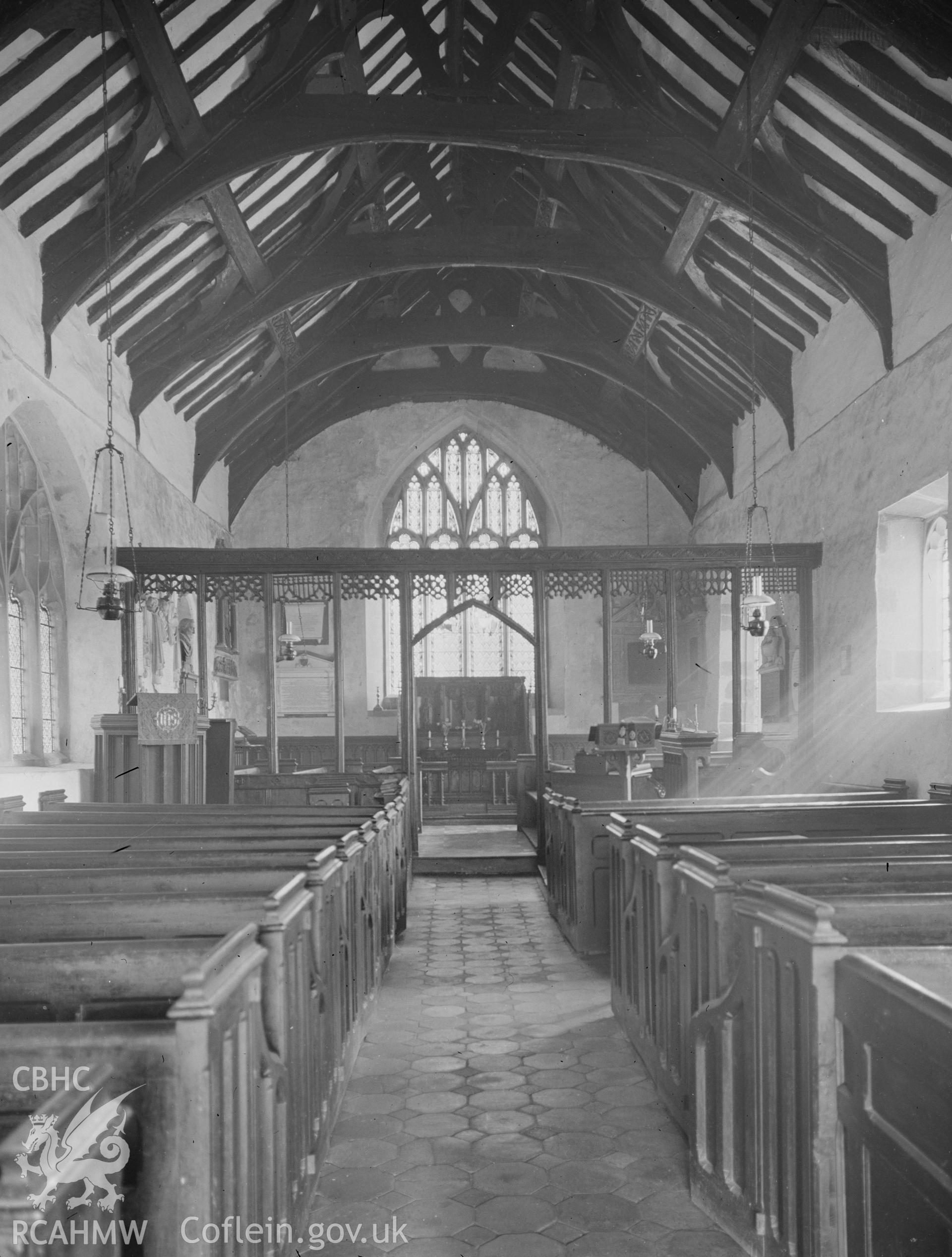 Interior looking east