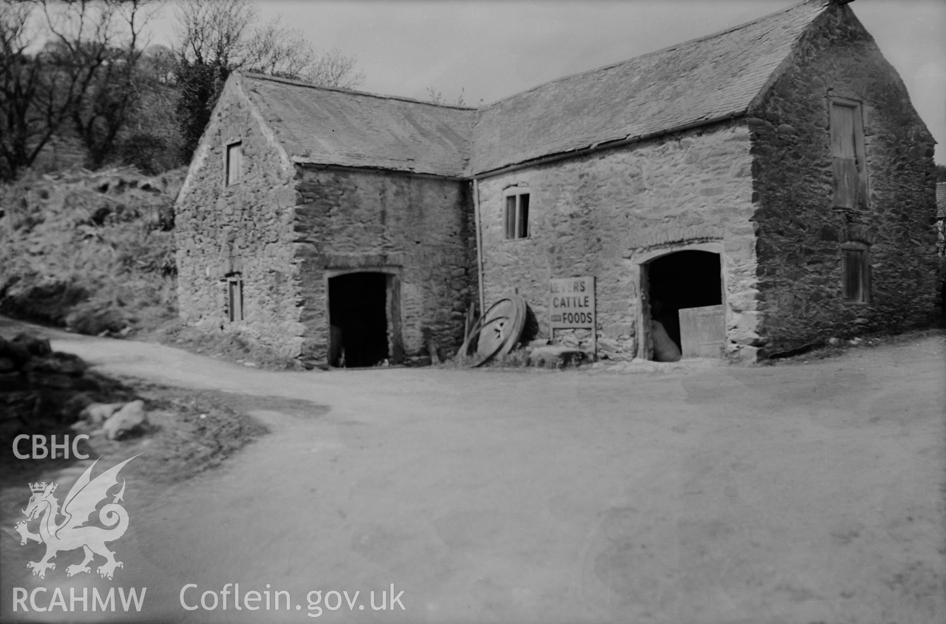 Exterior view of barn.