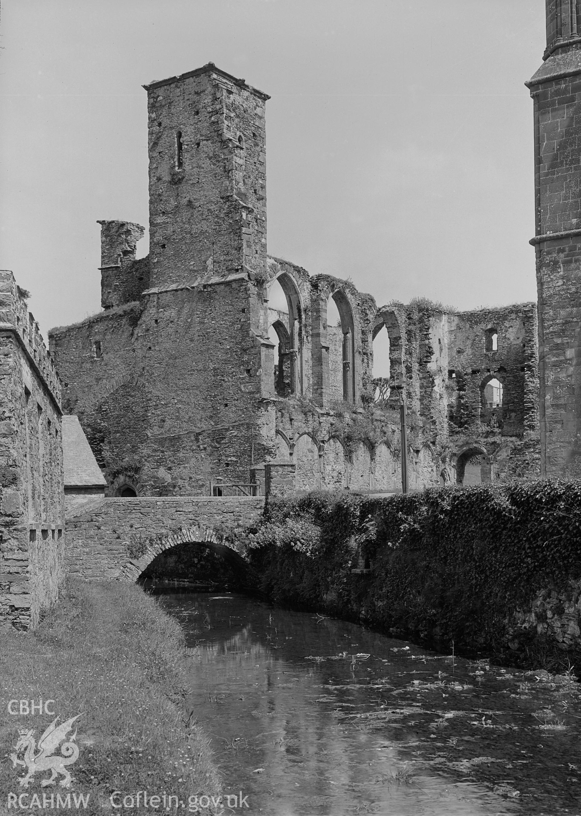 View of St Marys College from the west, St Davids.