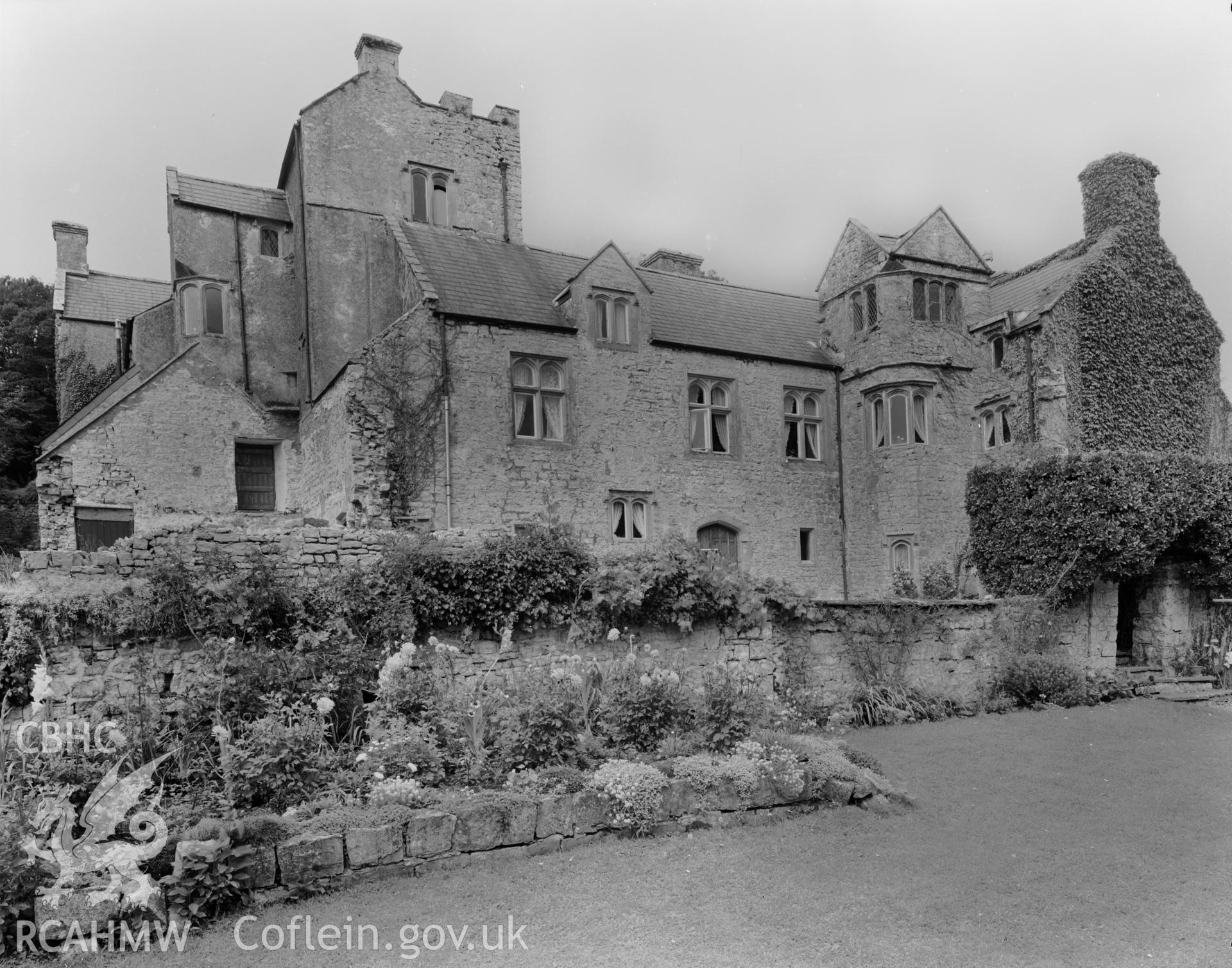 Exterior view of Llanmihangel Palace, taken 18.04.1941.