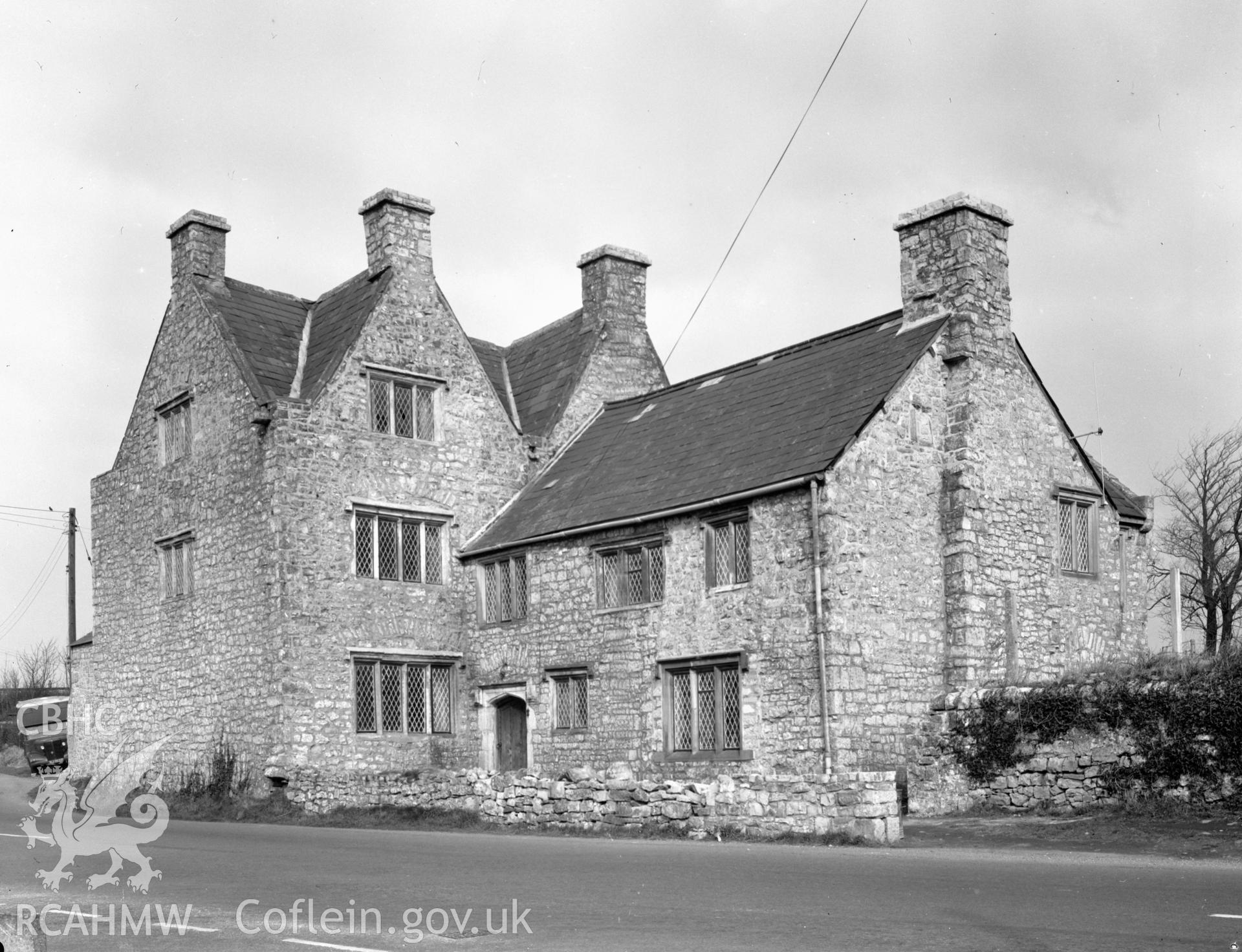 Exterior view of Great House, Llantwit Major taken 25.03.65.