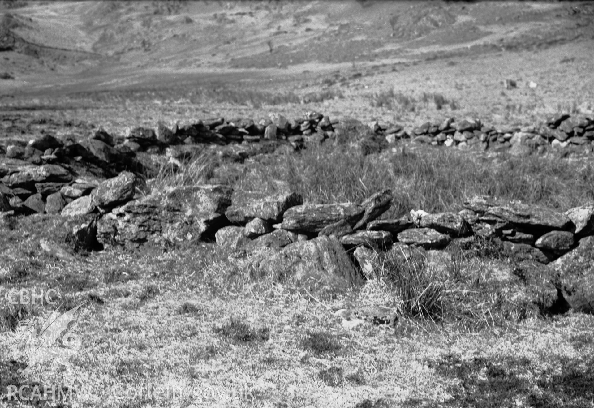 View of Round Huts, SH65, Dolwyddelan taken 26.04.1951.