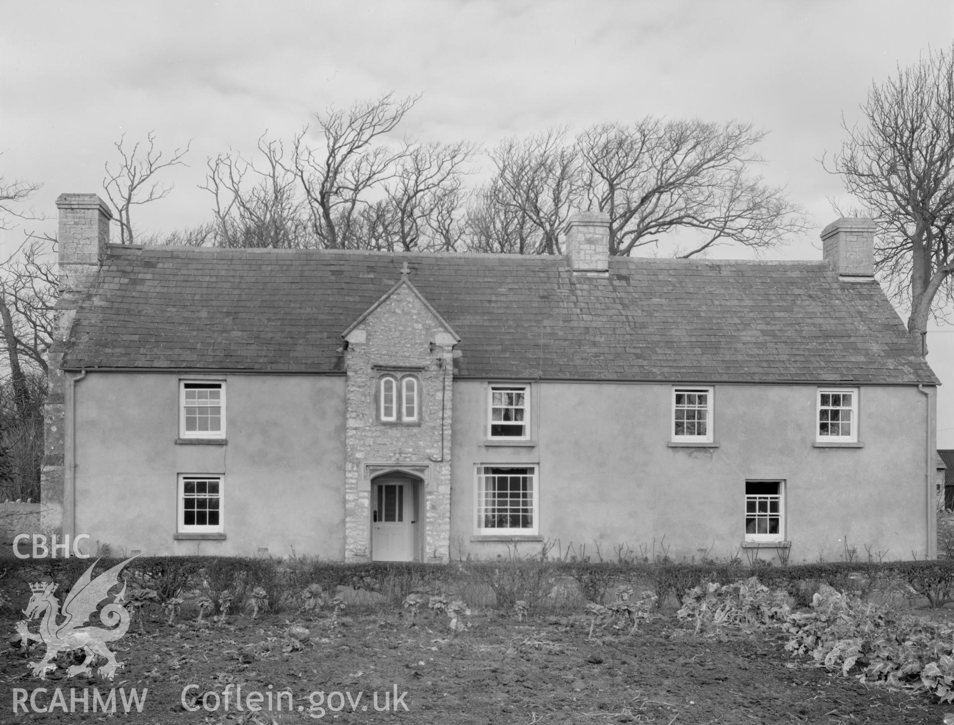 Exterior view of Pen Uchar Dre, St Brides Major taken 25.03.65.