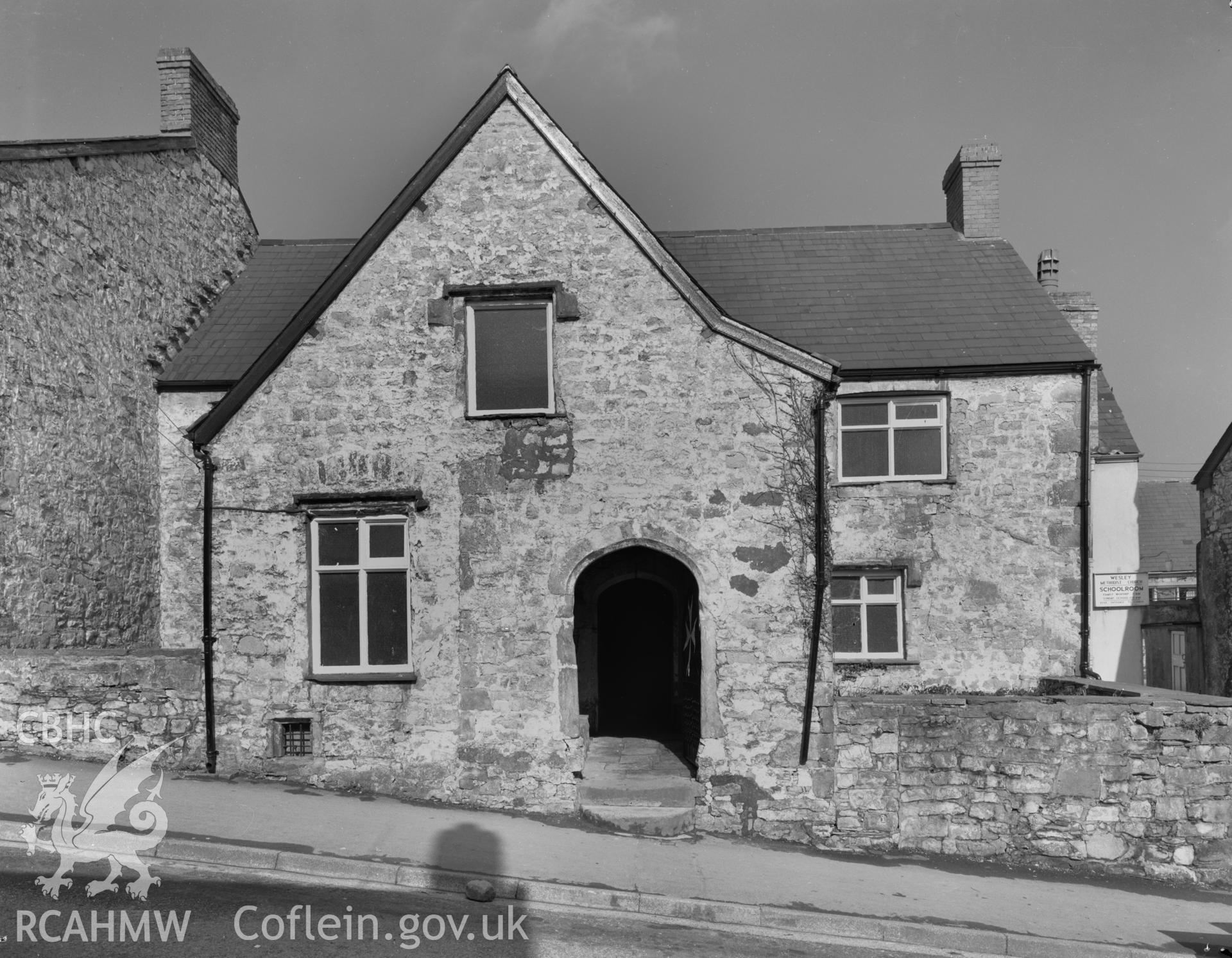 Exterior view of the Hospice, Bridgend, taken 27.06.1963.