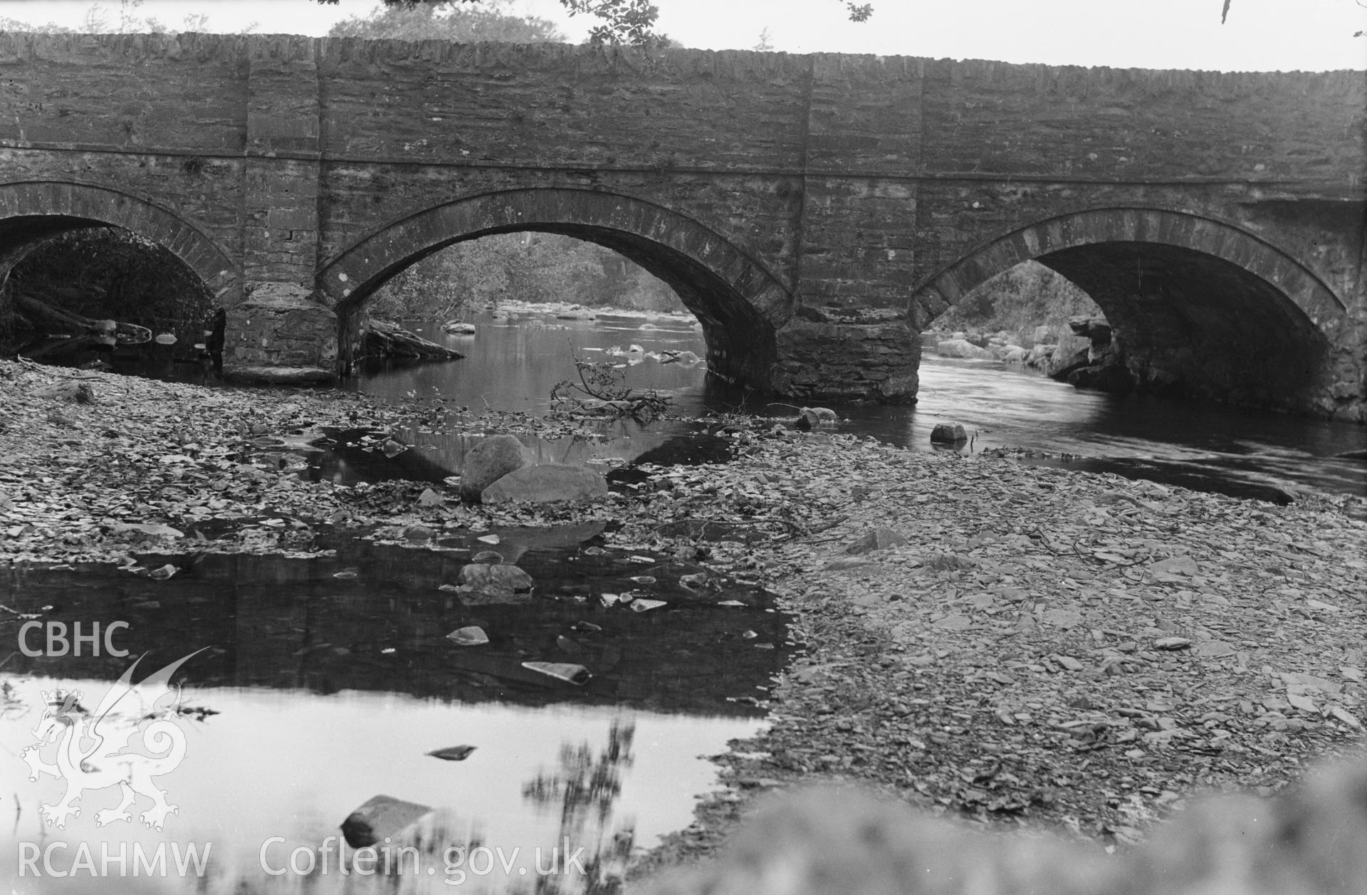 Bridge from water level.