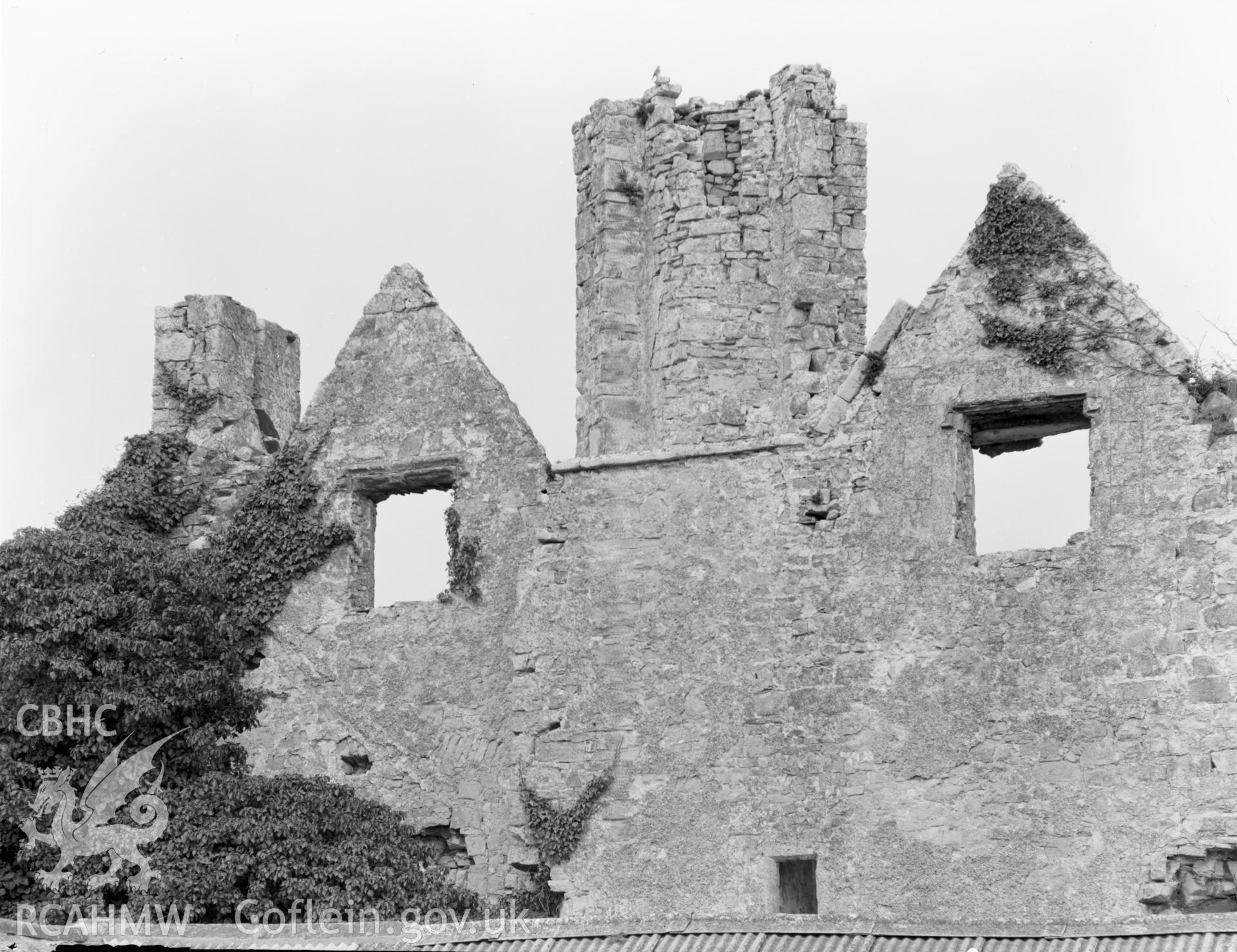 View of Boverton Place Mansion, Llanwtwit Major, taken 05.04.65.