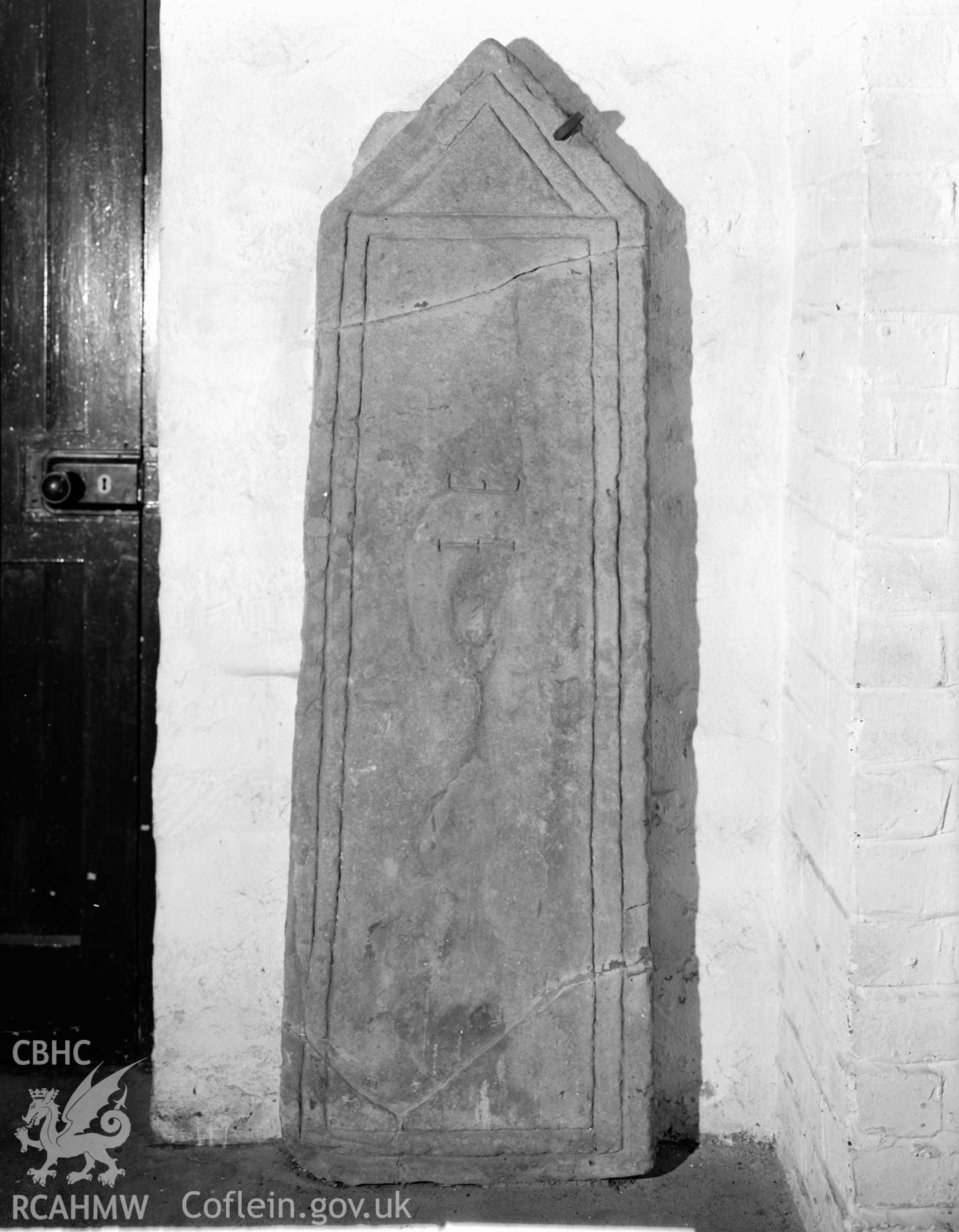 View of inscribed slabs at Margam Abbey, Port Talbot,  taken 18.11.65 .