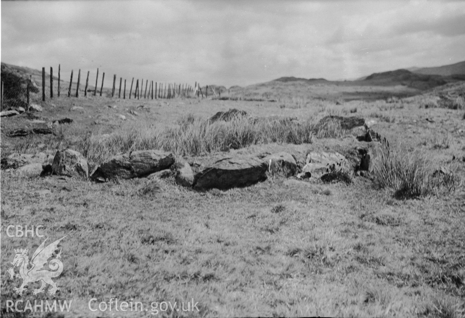 View of Round Huts, SH65, Dolwyddelan taken 26.04.1951.