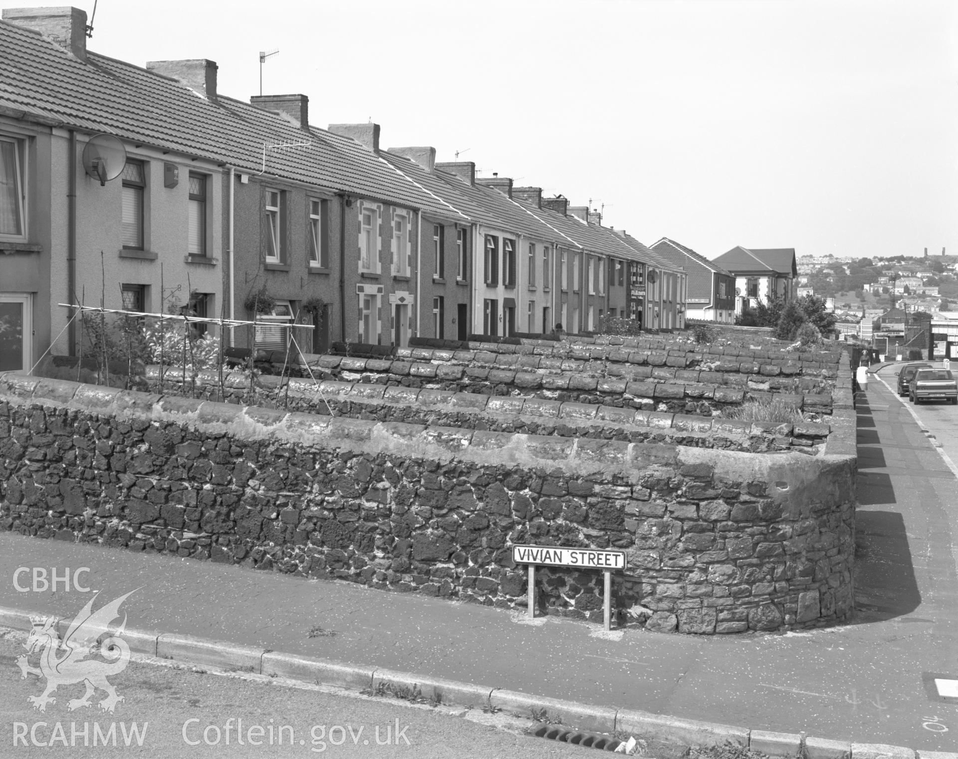 View of terrace from the road.