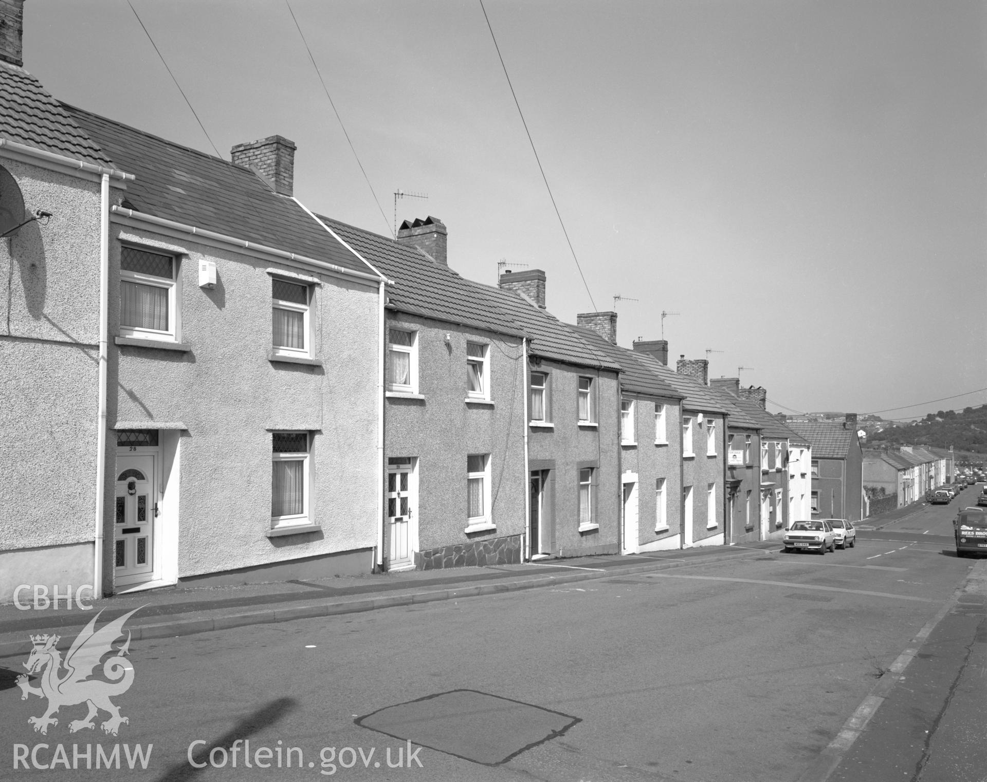 View of terrace from the road.