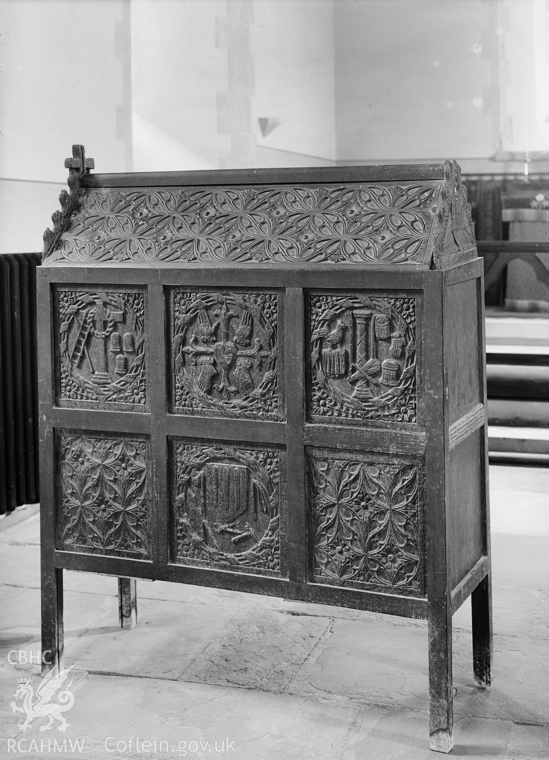 Detail of chest at St Mary's Church.