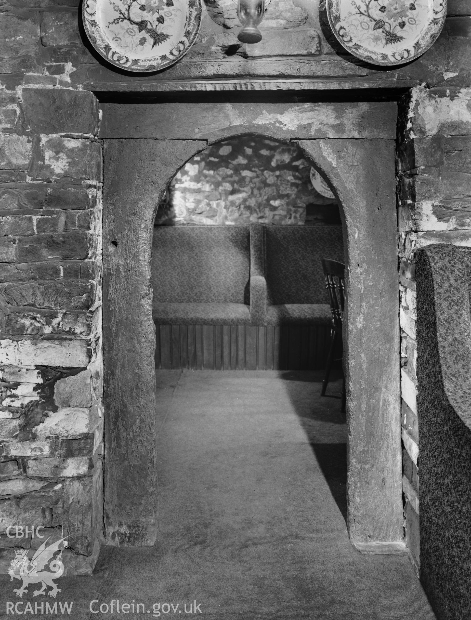 Interior view, doorway to inner room