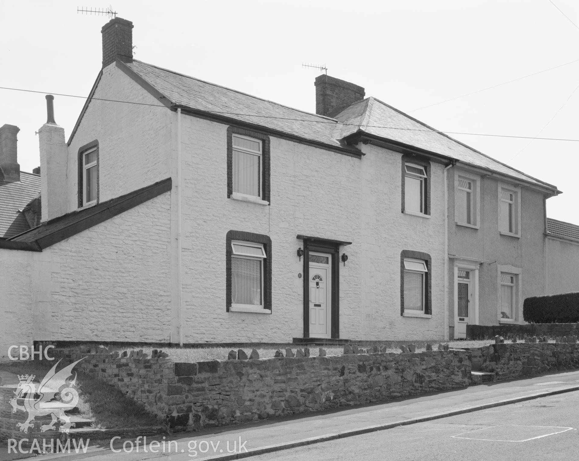 Black and white photo showing the original main elevation of the Hafod Copperworks School of 1846-7, fronting Vivian Street: Fig. 261 (p.253), Copperopolis.