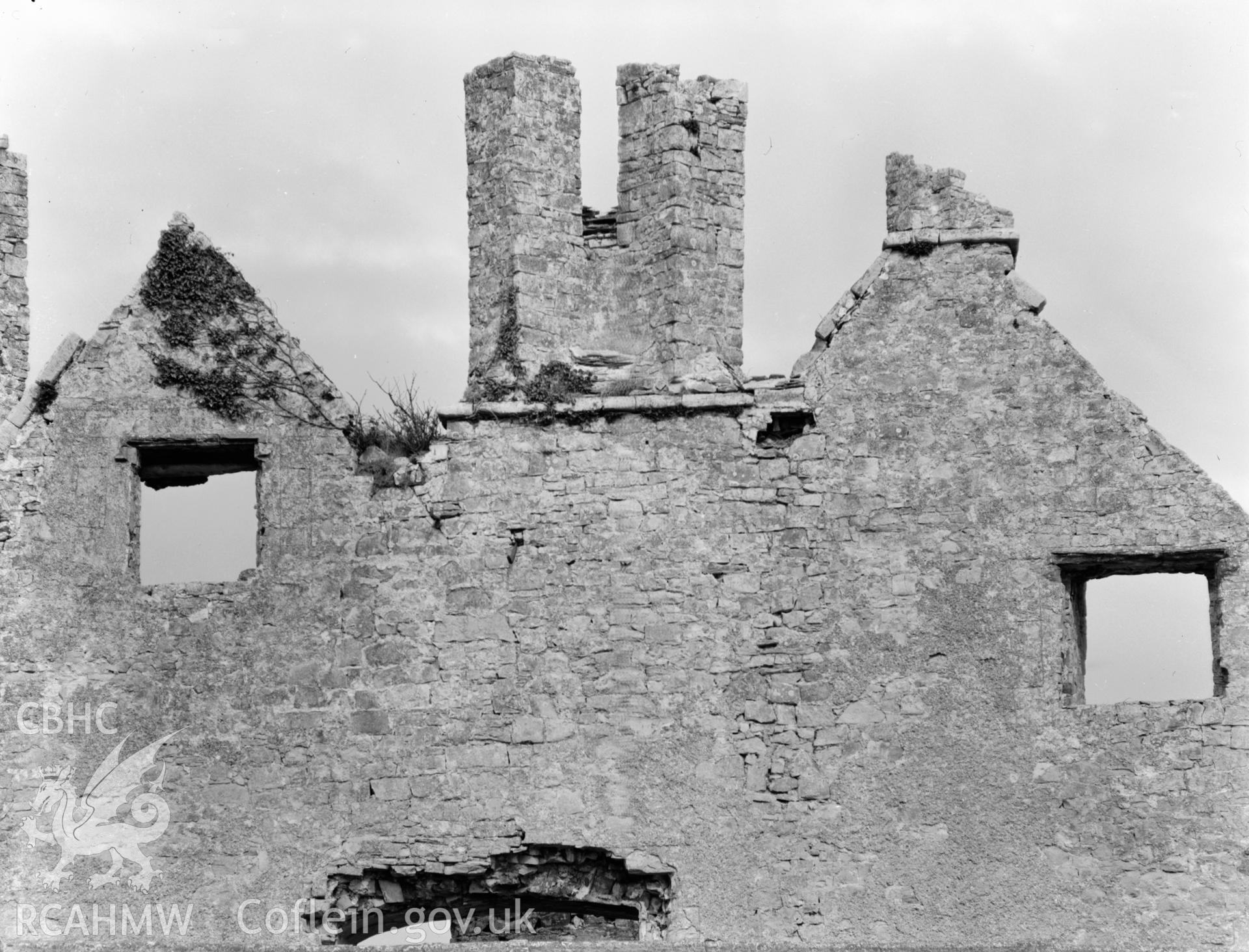 View of Boverton Place Mansion, Llanwtwit Major, taken 05.04.65.