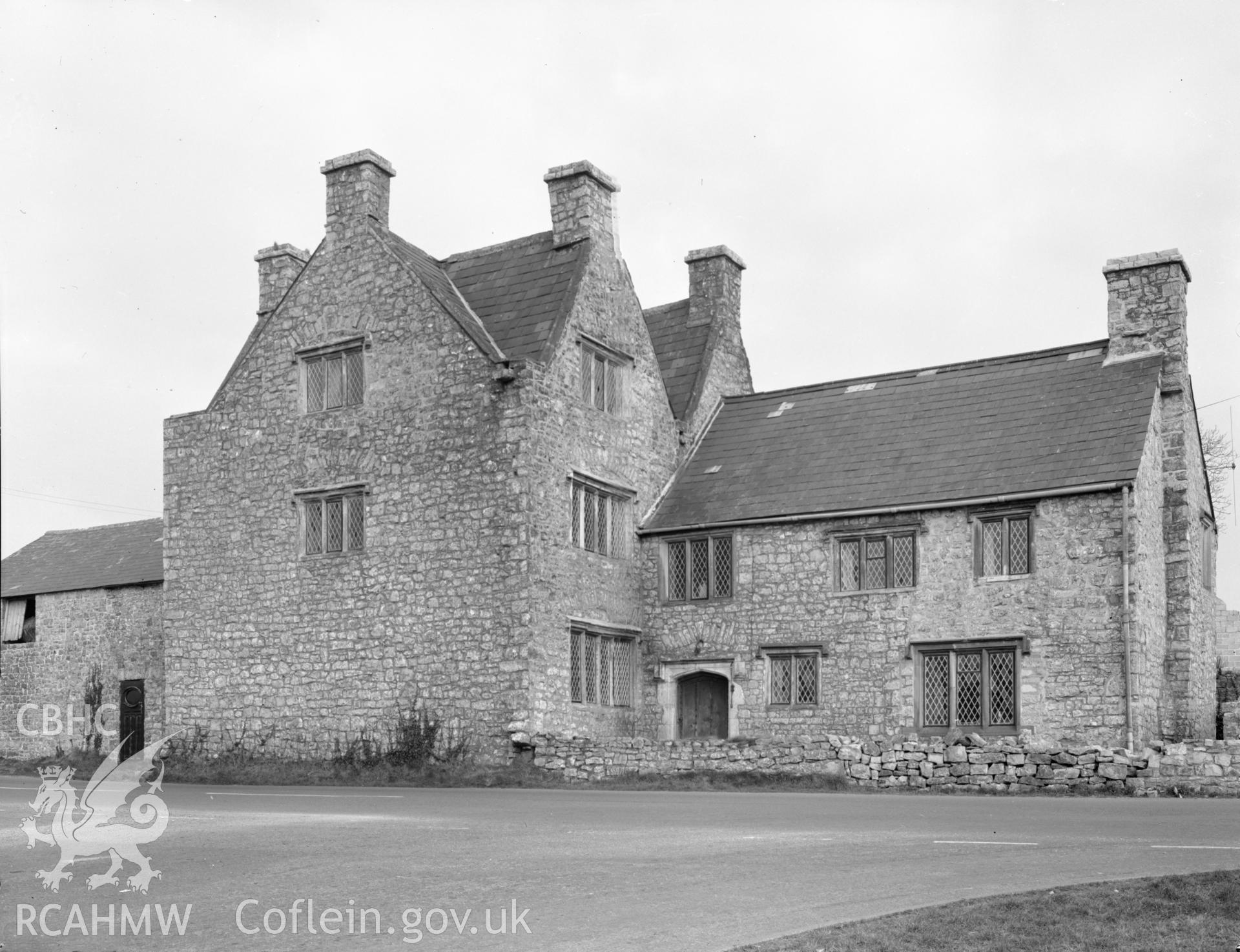 Exterior view of Great House, Llantwit Major taken 25.03.65.