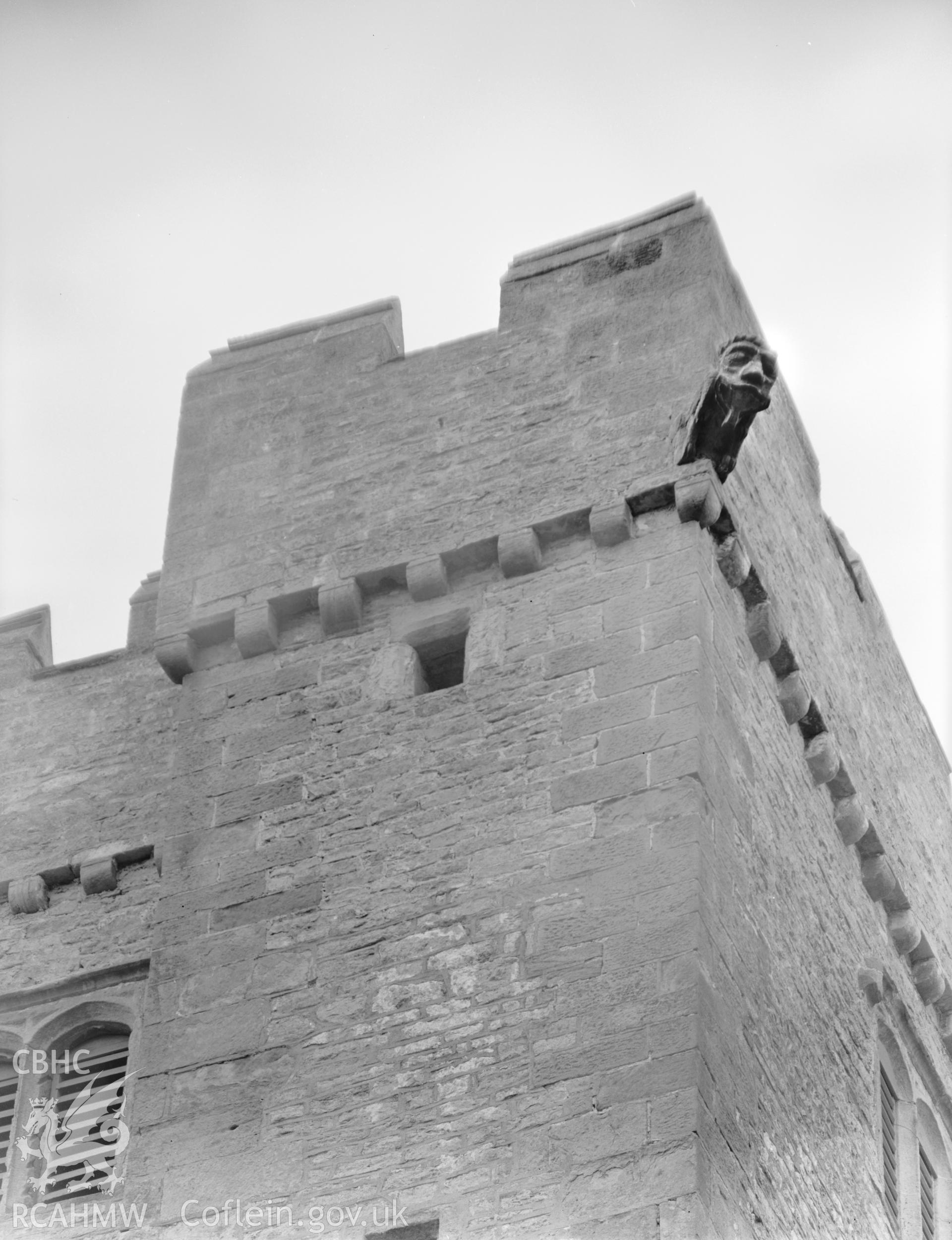 Exterior view showing the tower.