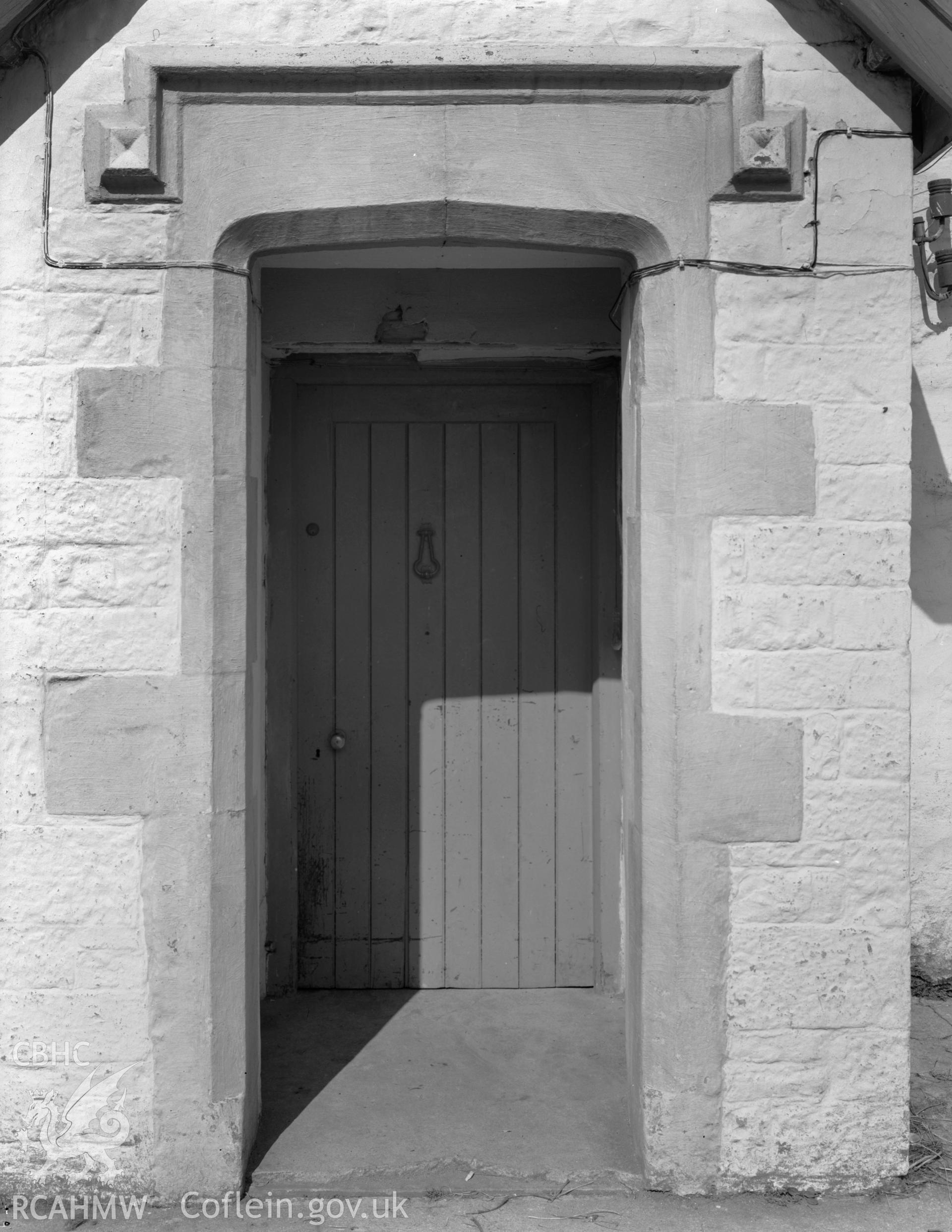 View of doorway at Fishweir, Llanfair taken 07.04.65.