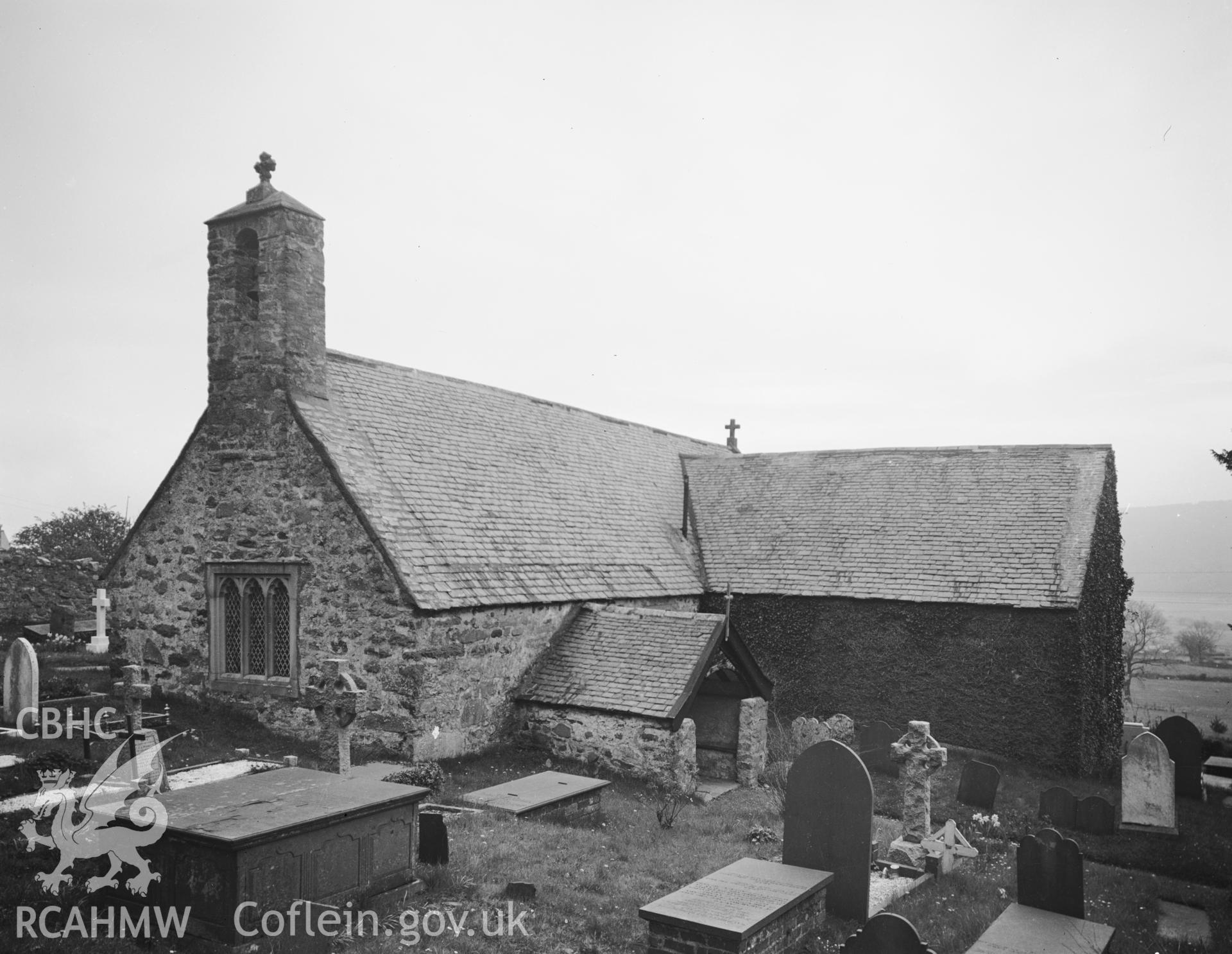 Exterior view of St Peters Church, Llanbedr y Cennin, taken 08.05.48.