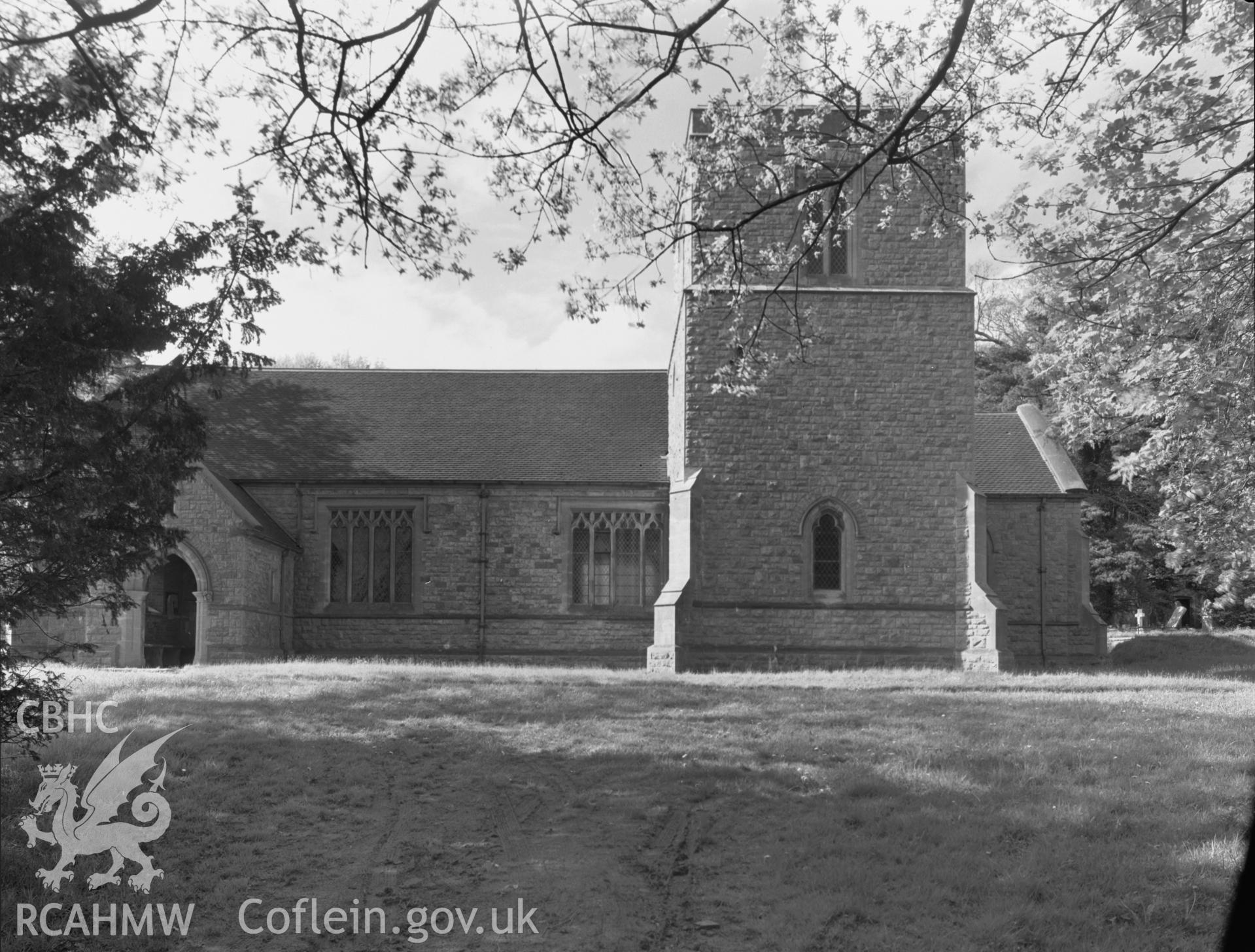 Exterior view of St Anne's Chapel, Llantrisant, taken 13.05.64.