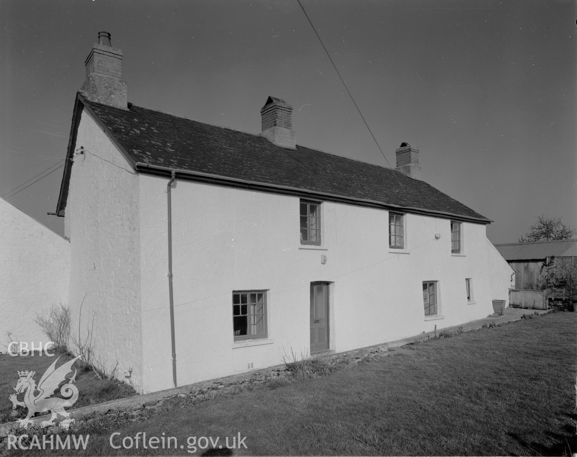 Exterior view of Gladlys Farm, Llanmaes, taken 14.05.64.