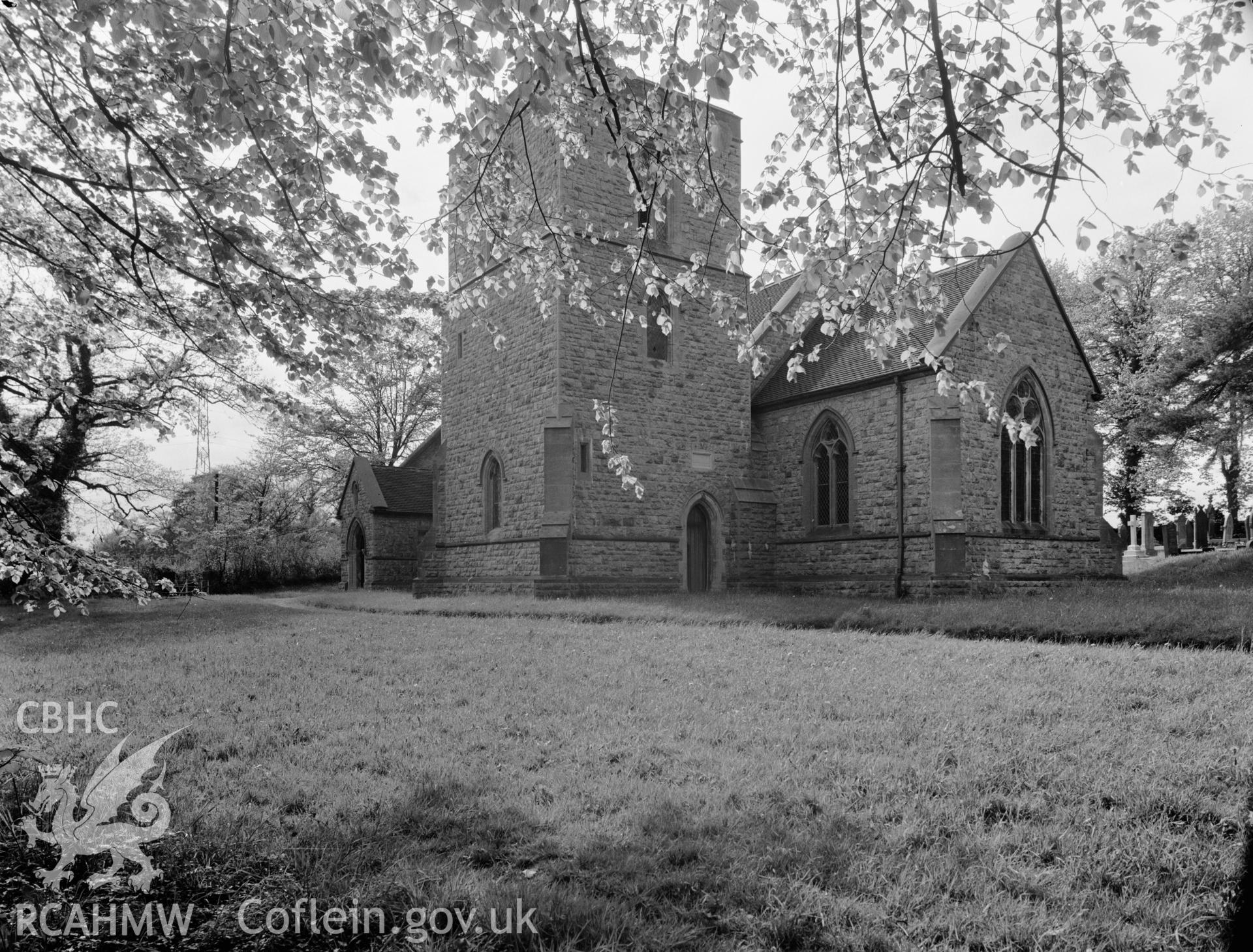 Exterior view of St Anne's Chapel, Llantrisant, taken 13.05.64.