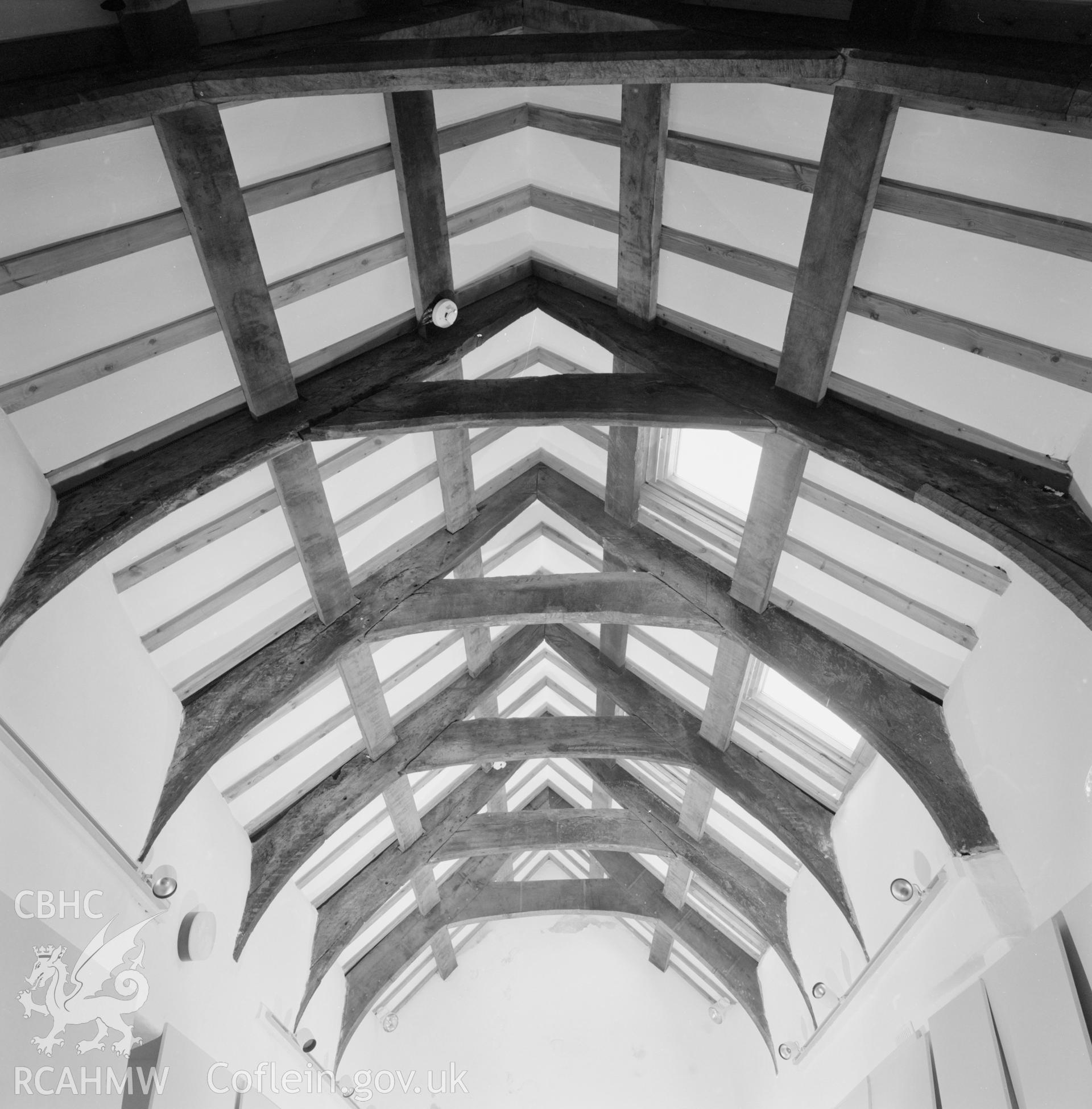 Roof truss at Ty Gwyn.