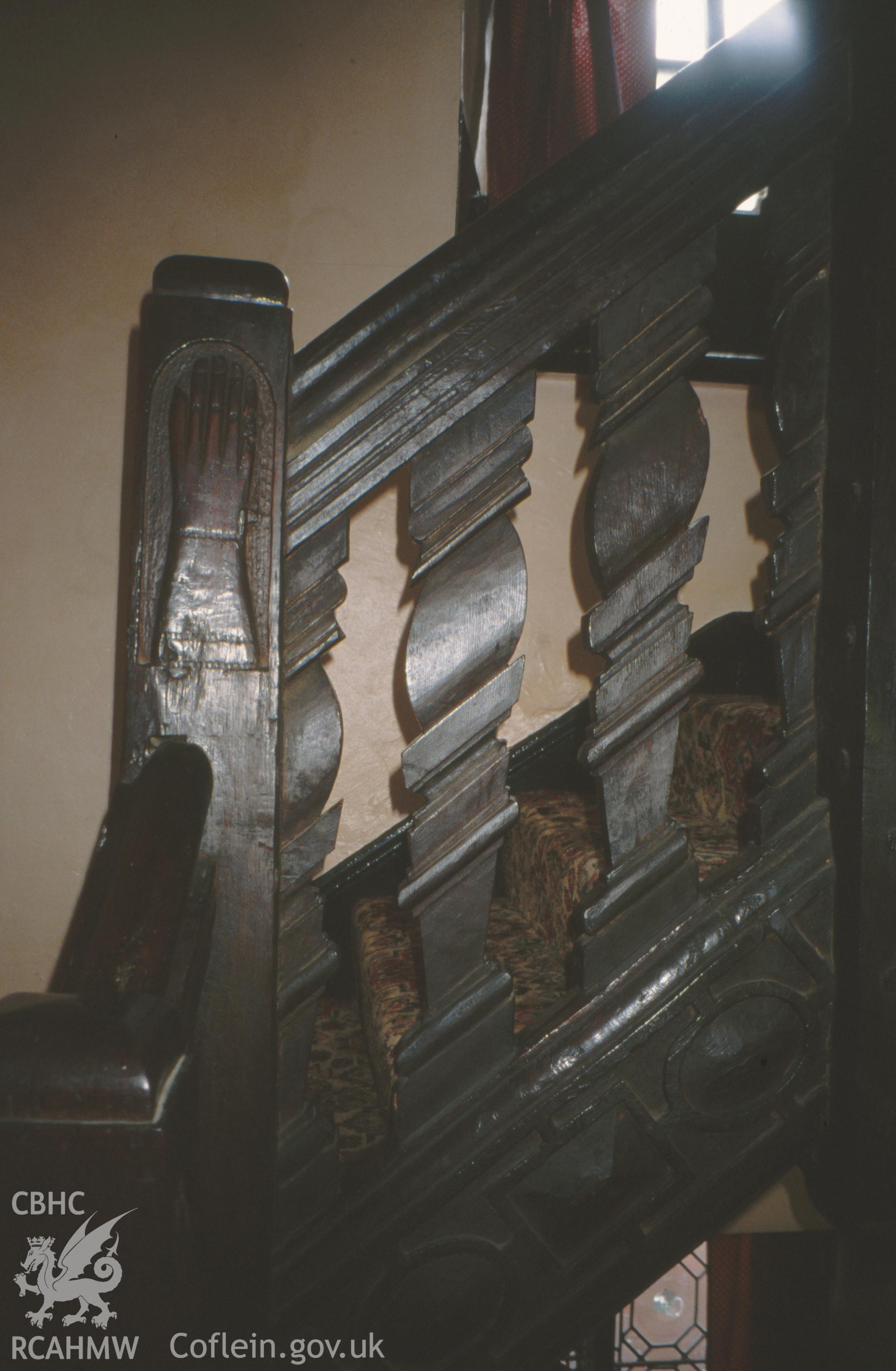 Interior view showing early seventeenth-century stair.