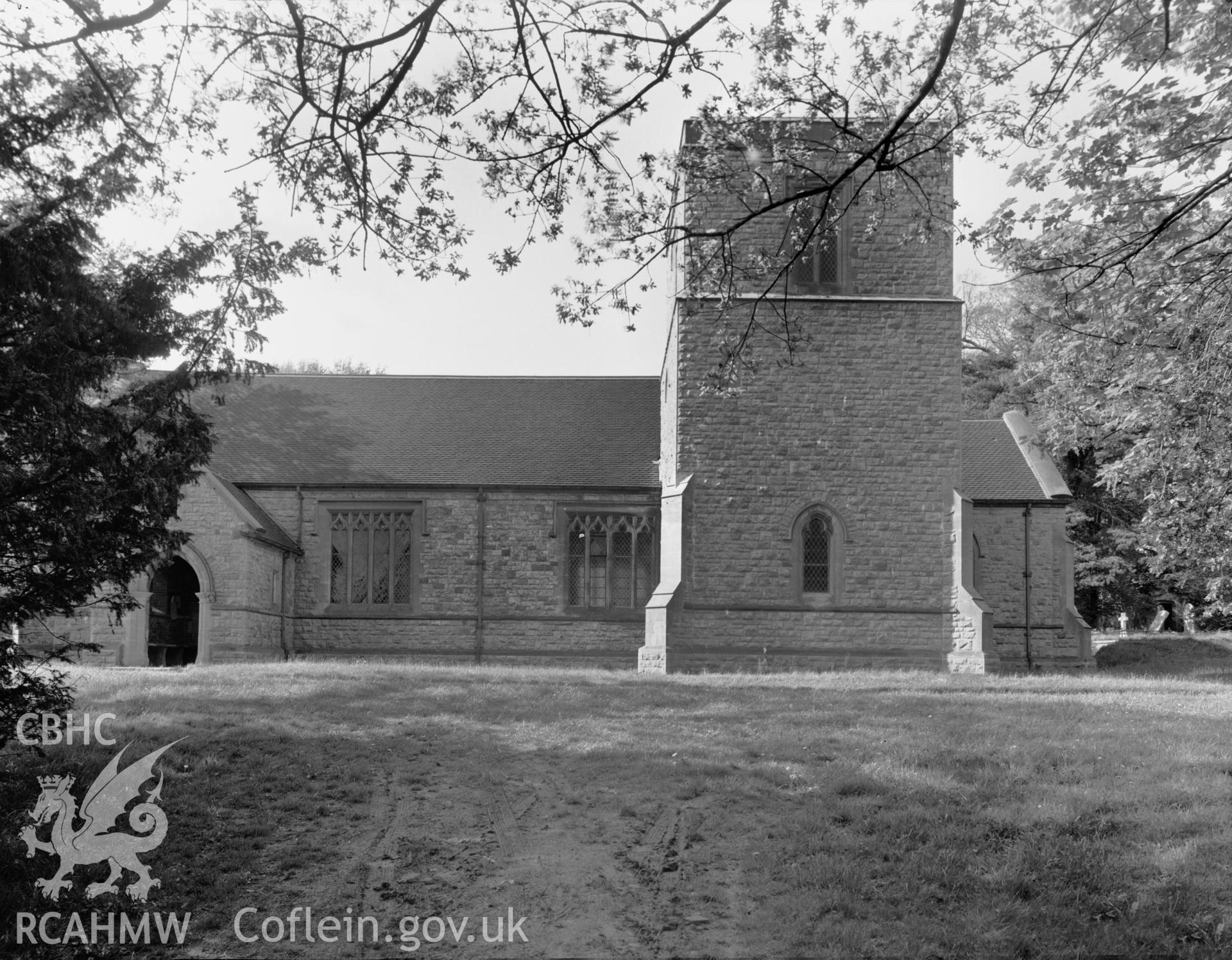 Exterior view of St Anne's Chapel, Llantrisant, taken 13.05.64.