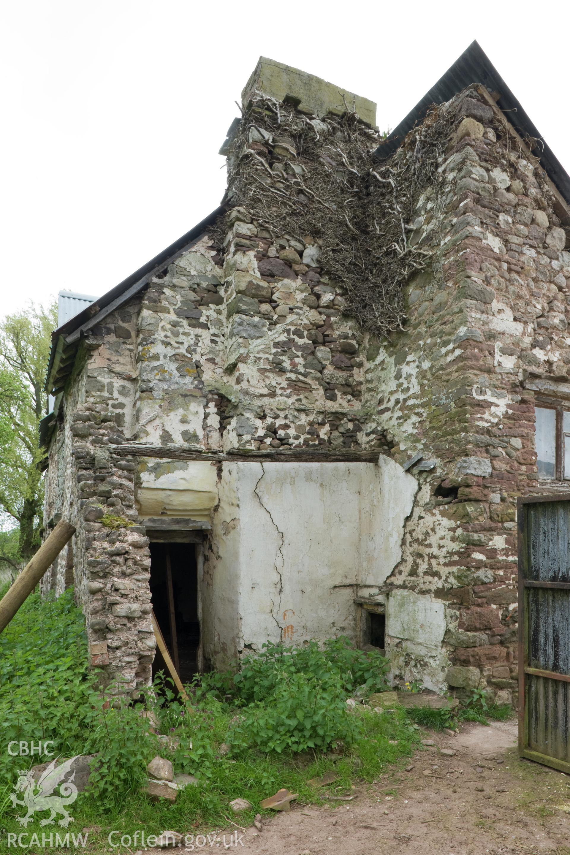 Chimney and stair tower from the west northwest.