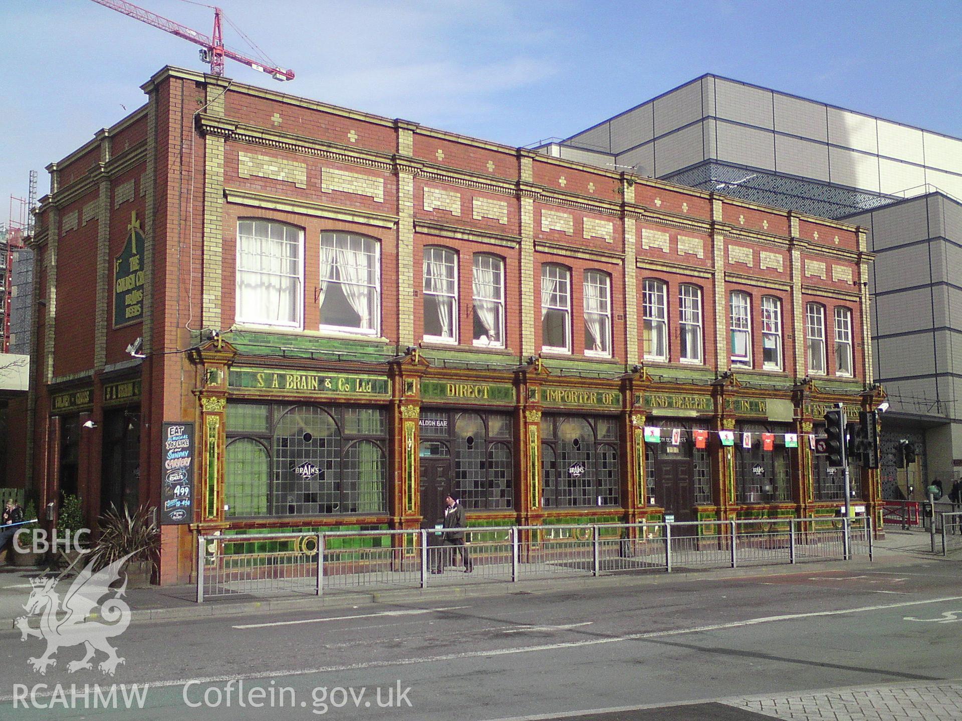 RCAHMW digital photographic survey of Golden Cross Public House, Custom House, Street, Cardiff. Taken by Geoff Ward, 01/03/2009.