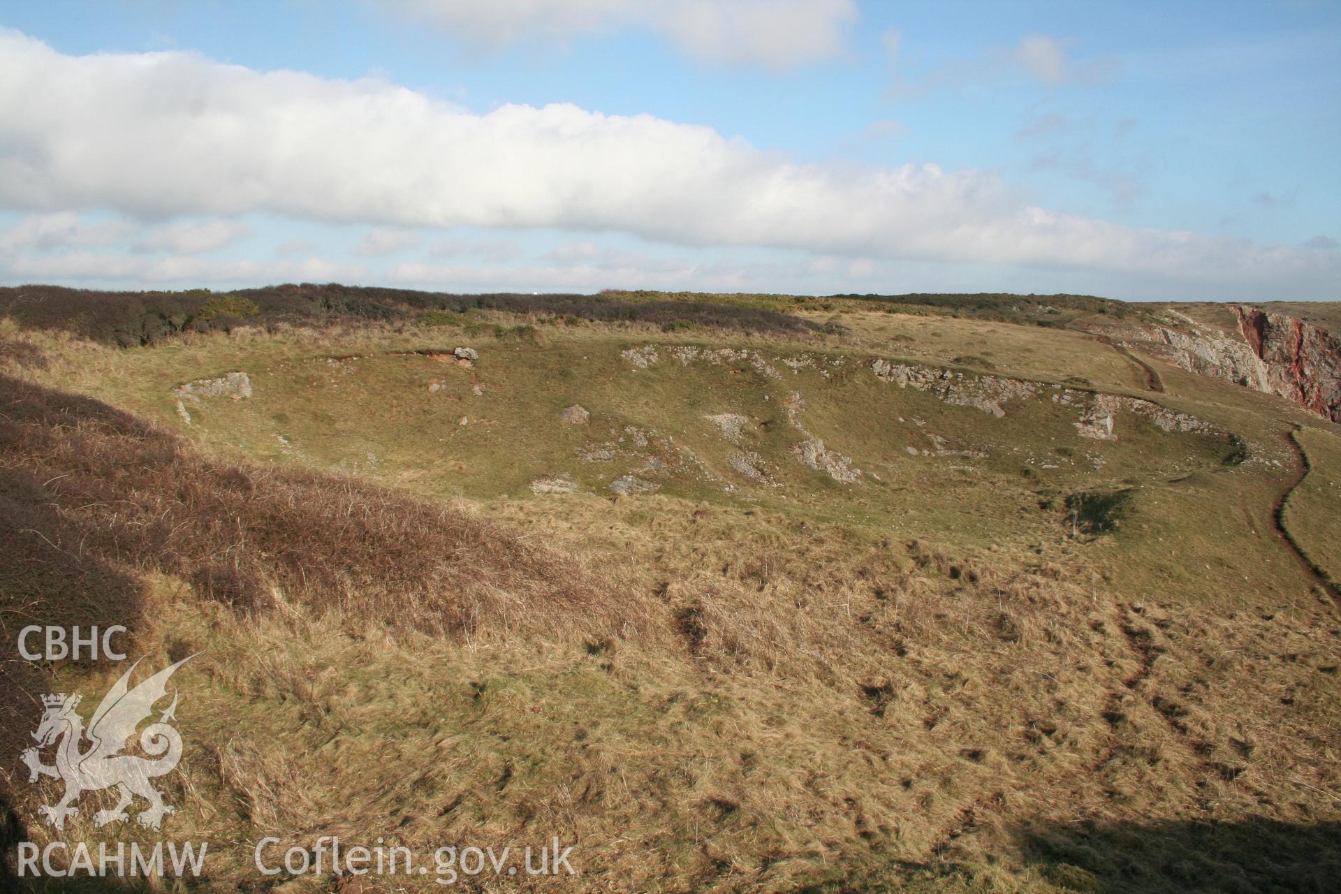 Quarry, looking north-east.