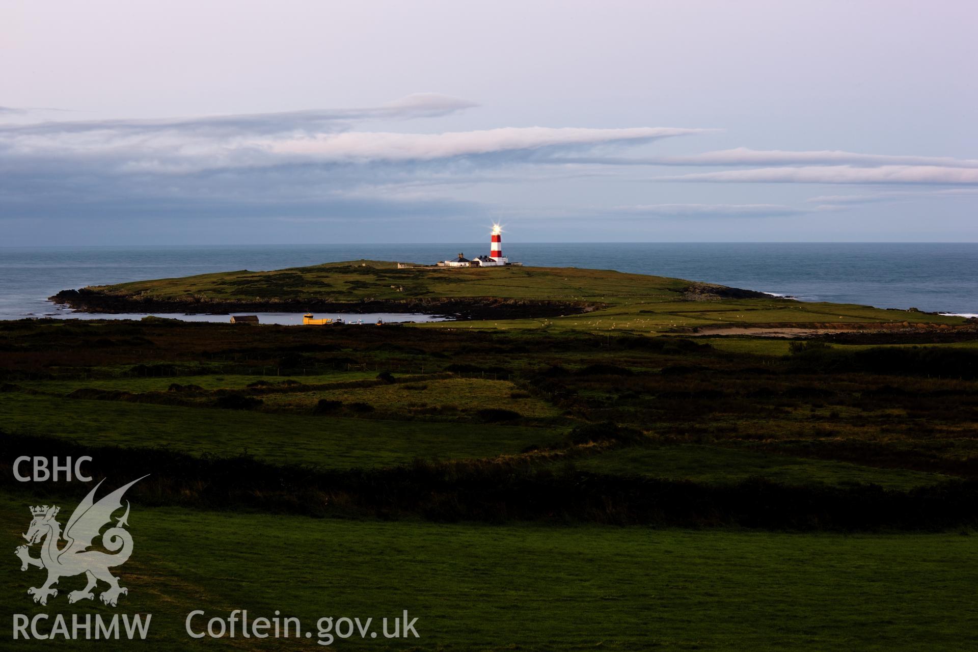 Distant view, early morning light, from the northeast.