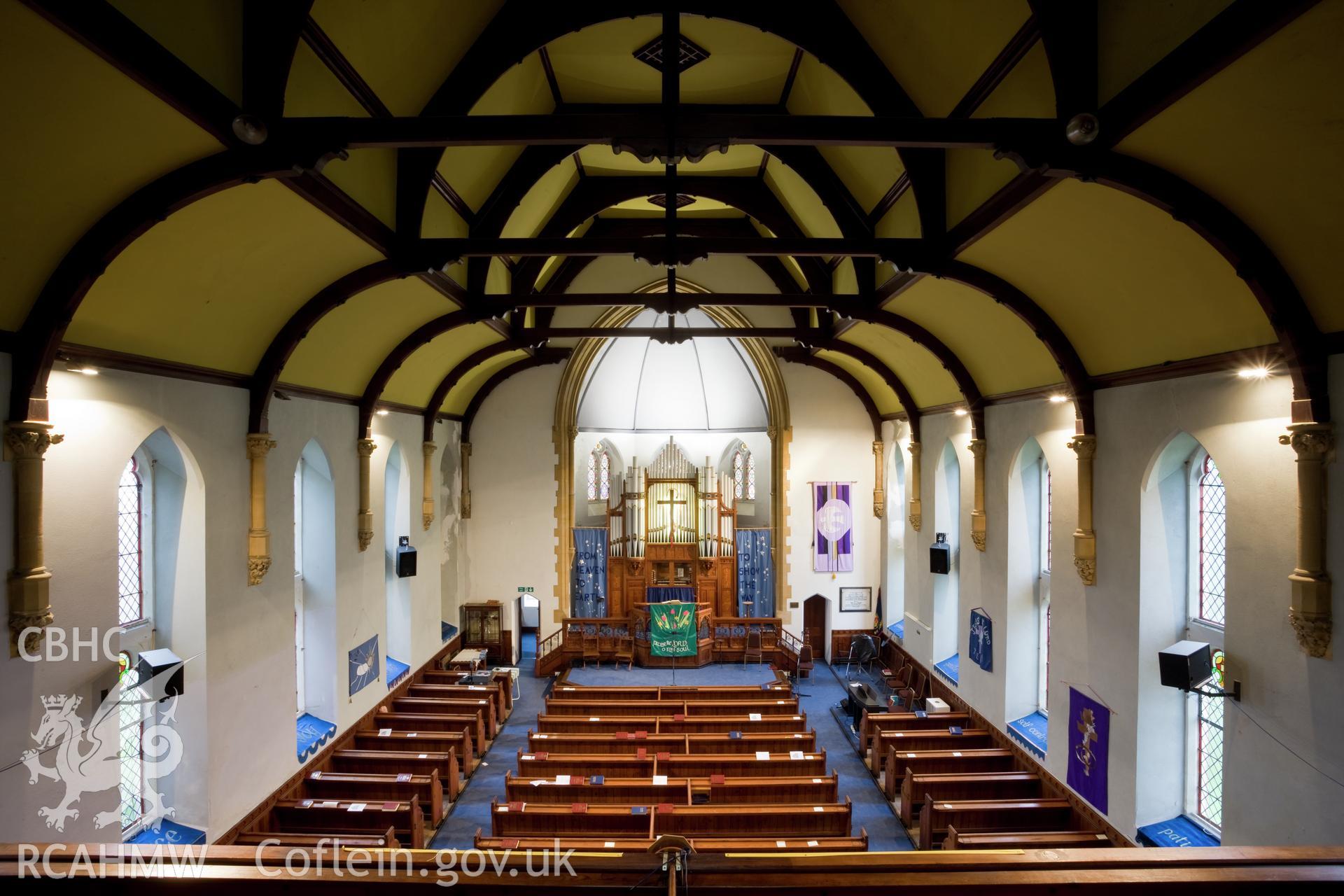 Interior from the gallery looking southwest.