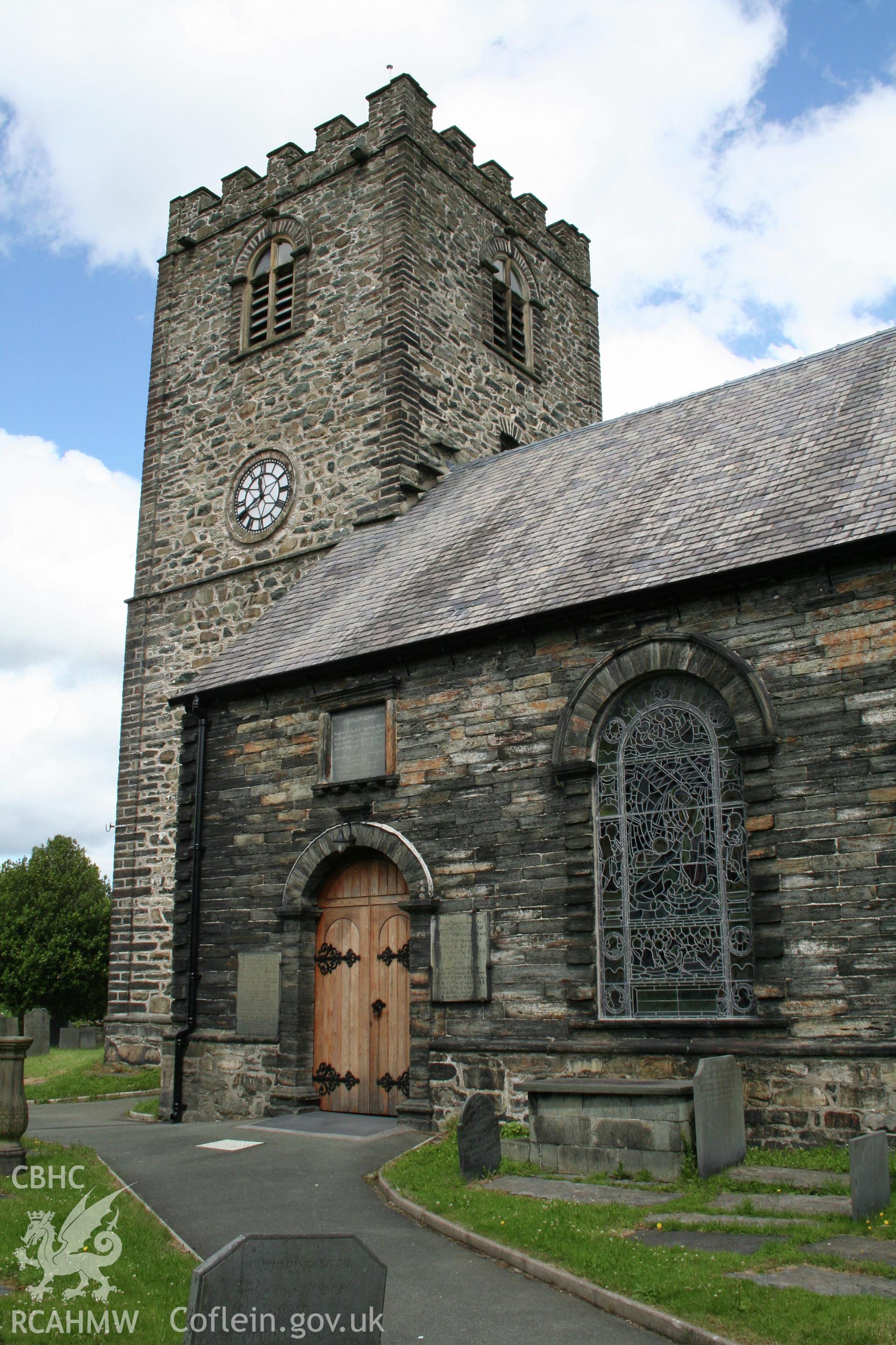 St Mary's Church tower from the south-east.