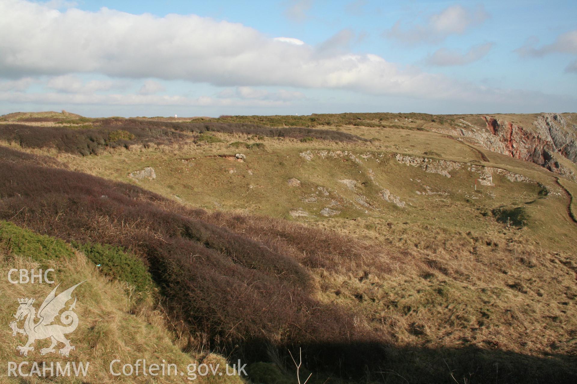 Quarry, looking east.