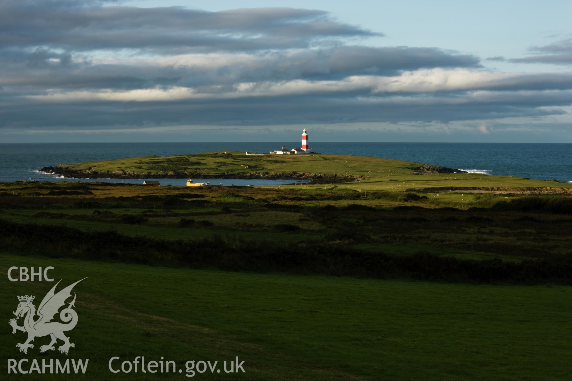 Distant view, early morning light, from the northeast.