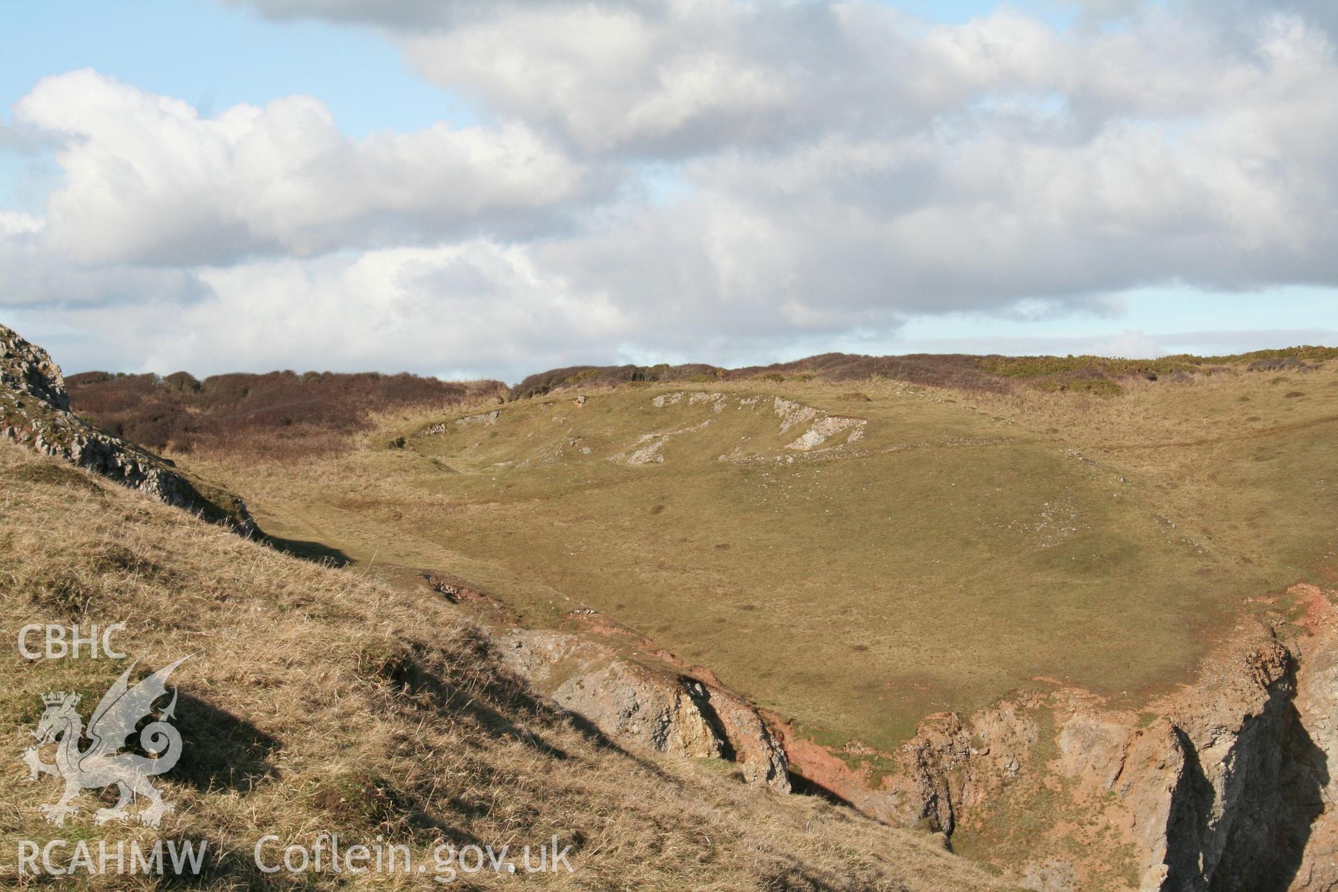 Quarry, looking north-east.