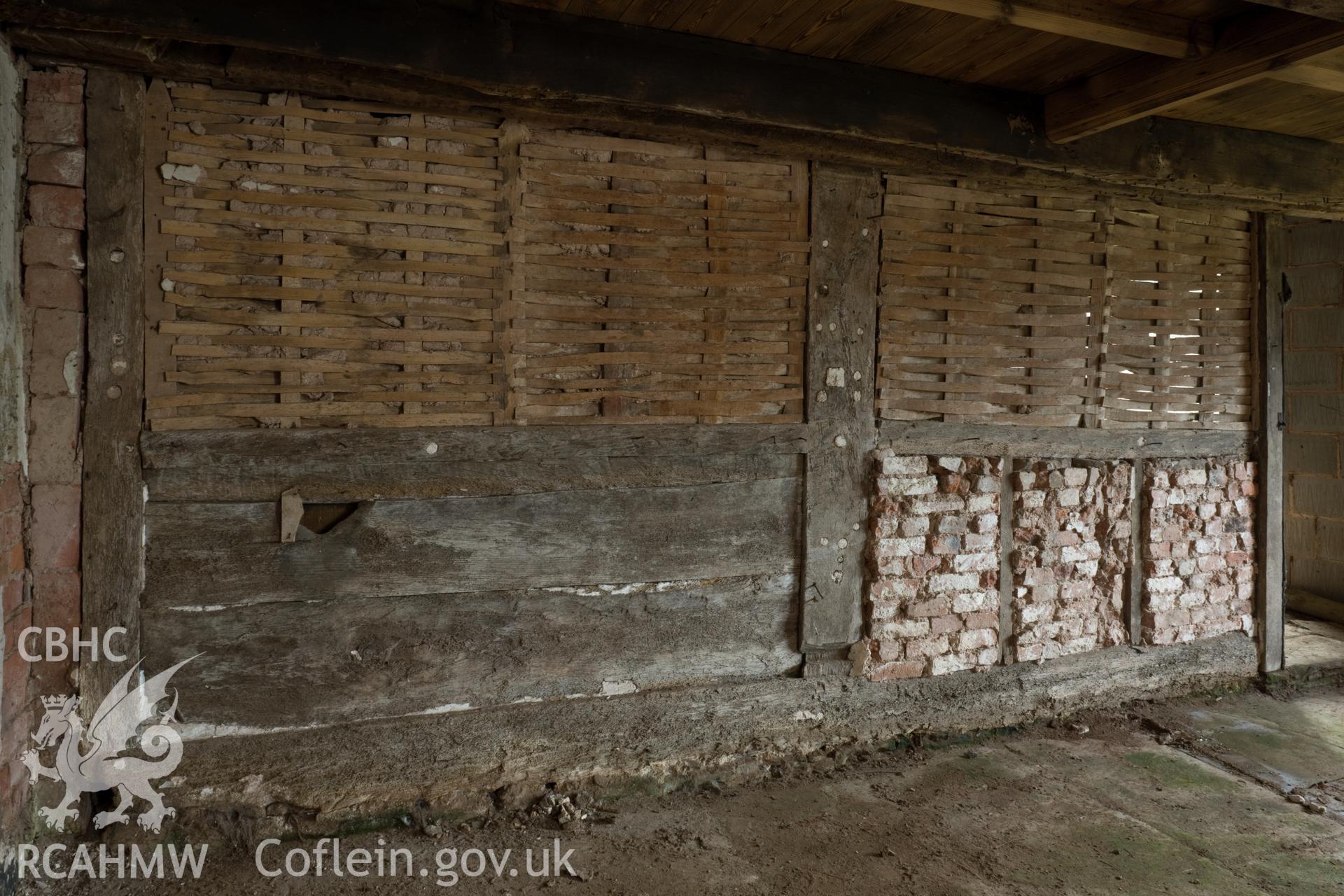 Ground floor, kitchen/cattle house partition.