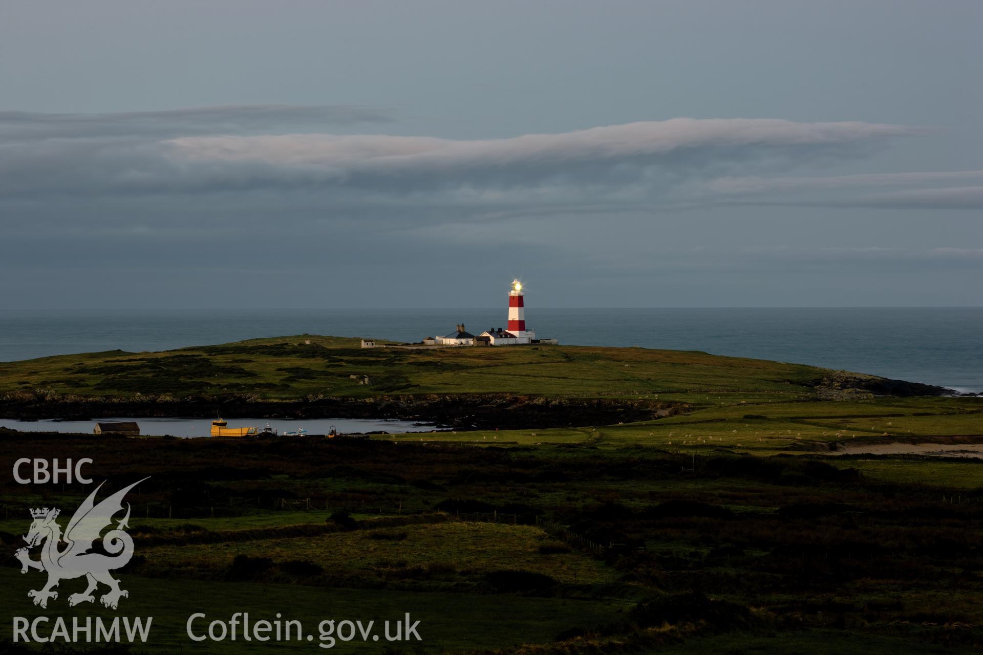 Distant view, early morning light, from the northeast.