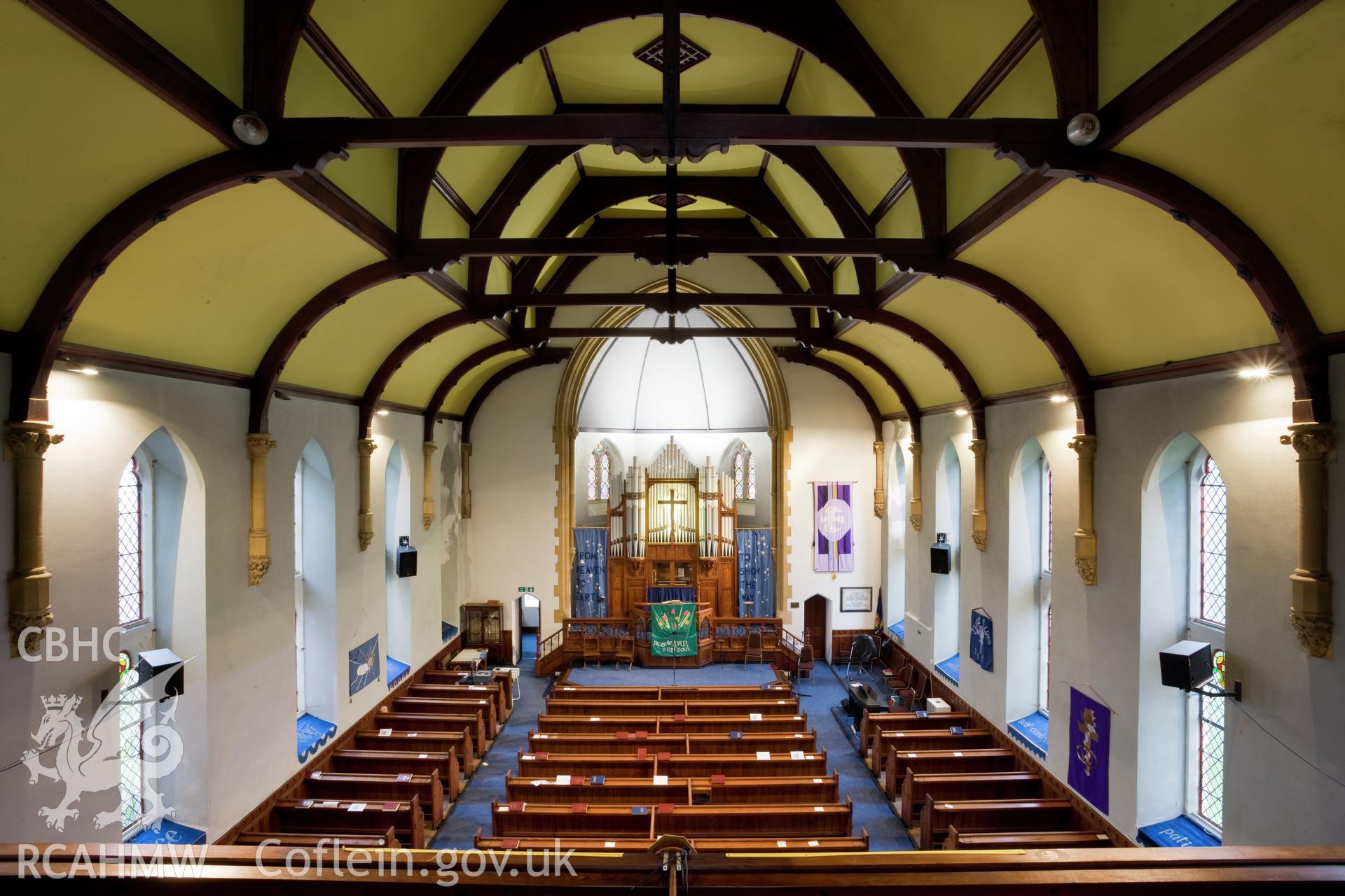 Interior from the gallery looking southwest.