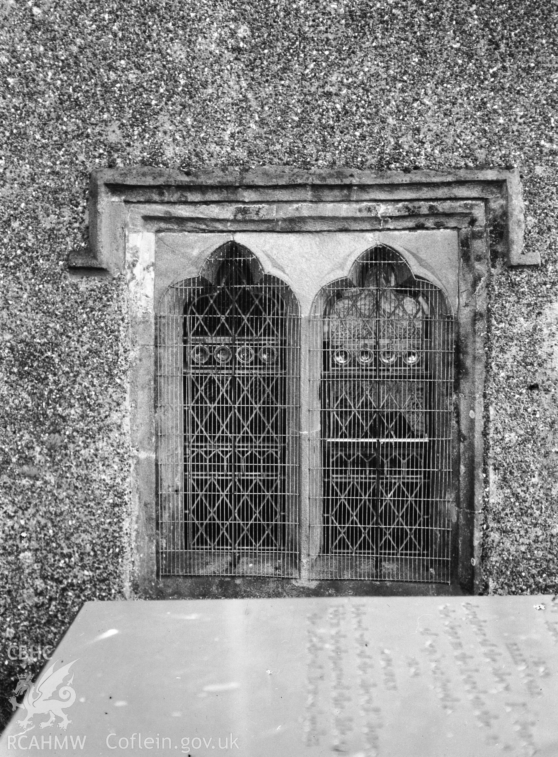 Window in the church, taken before 1960.