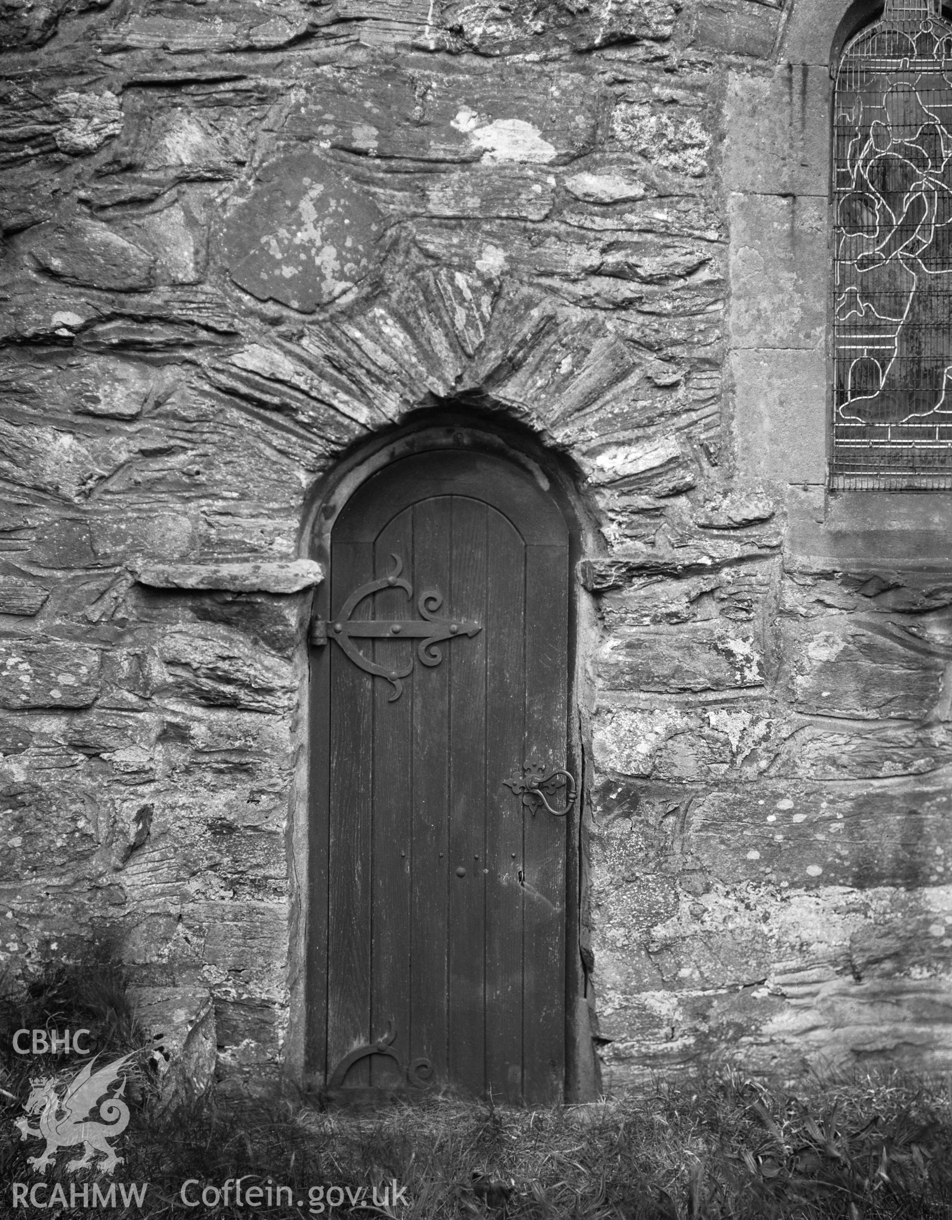 Chancel, South door