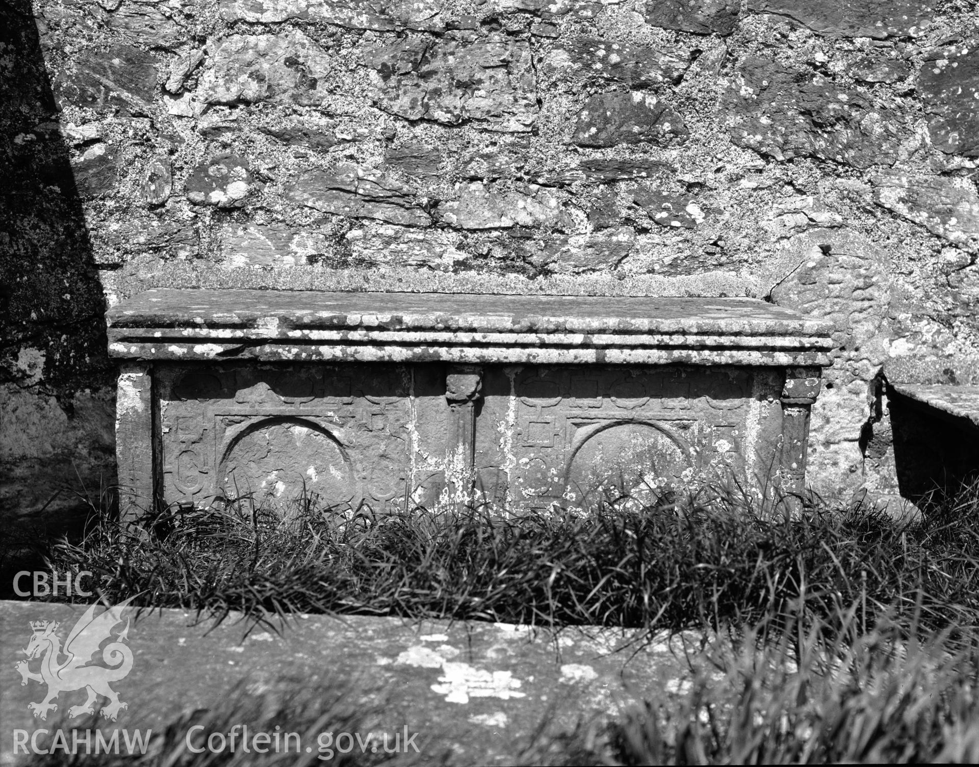 Monument against South wall of nave