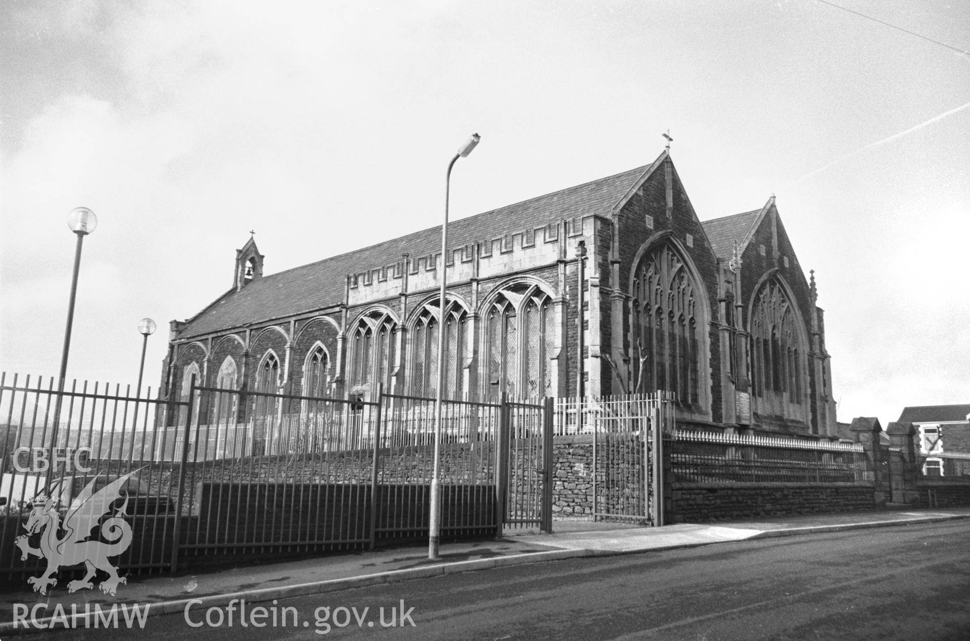 Photograph of St John the Baptist, Hafod: showing the south-east side and the north-east gabble from the south-east.