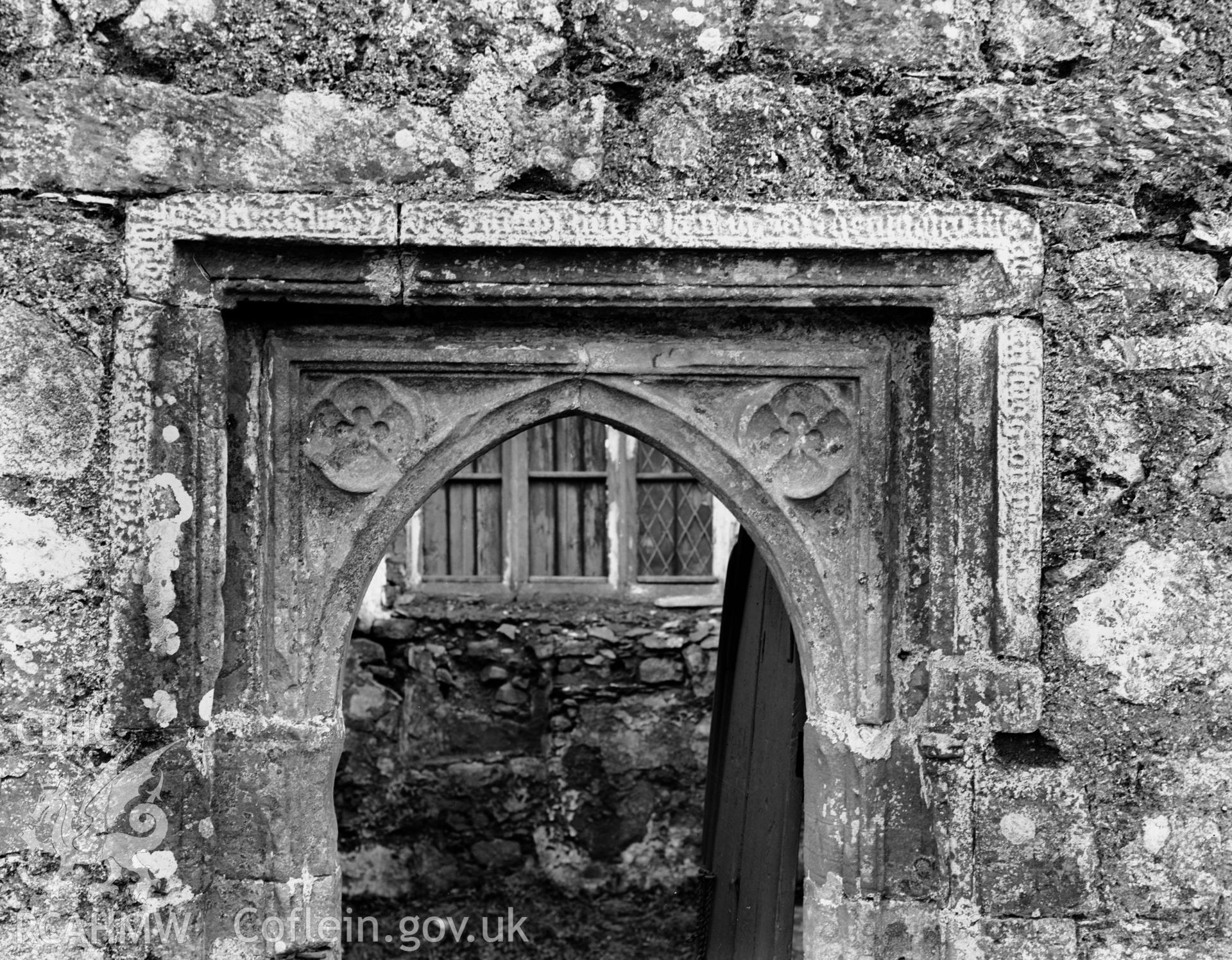 Doorway in W wall