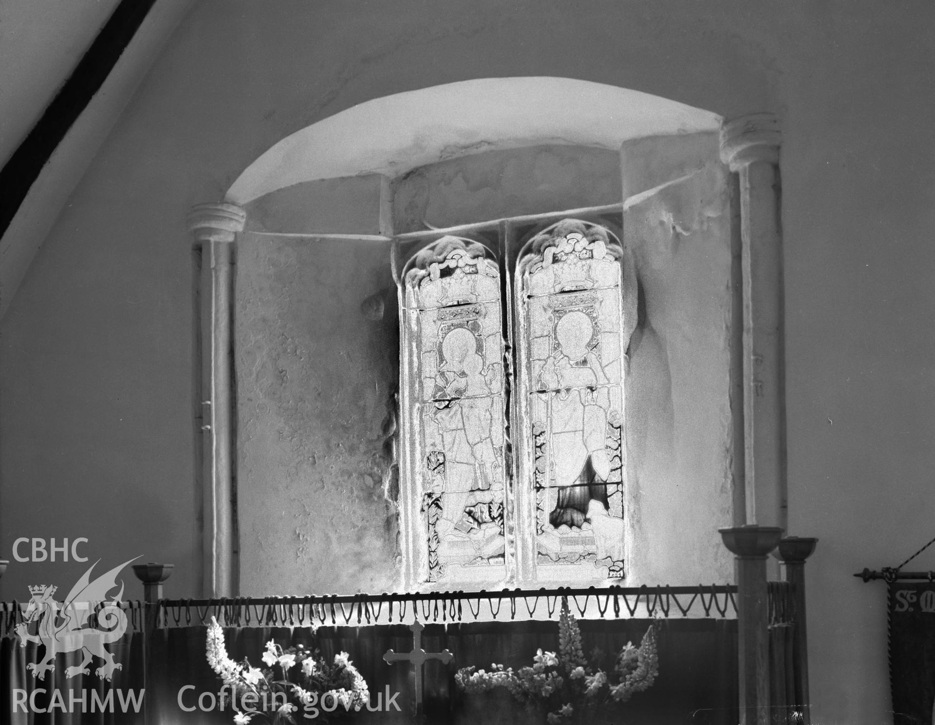 Interior view showing the east window in the chamcel.