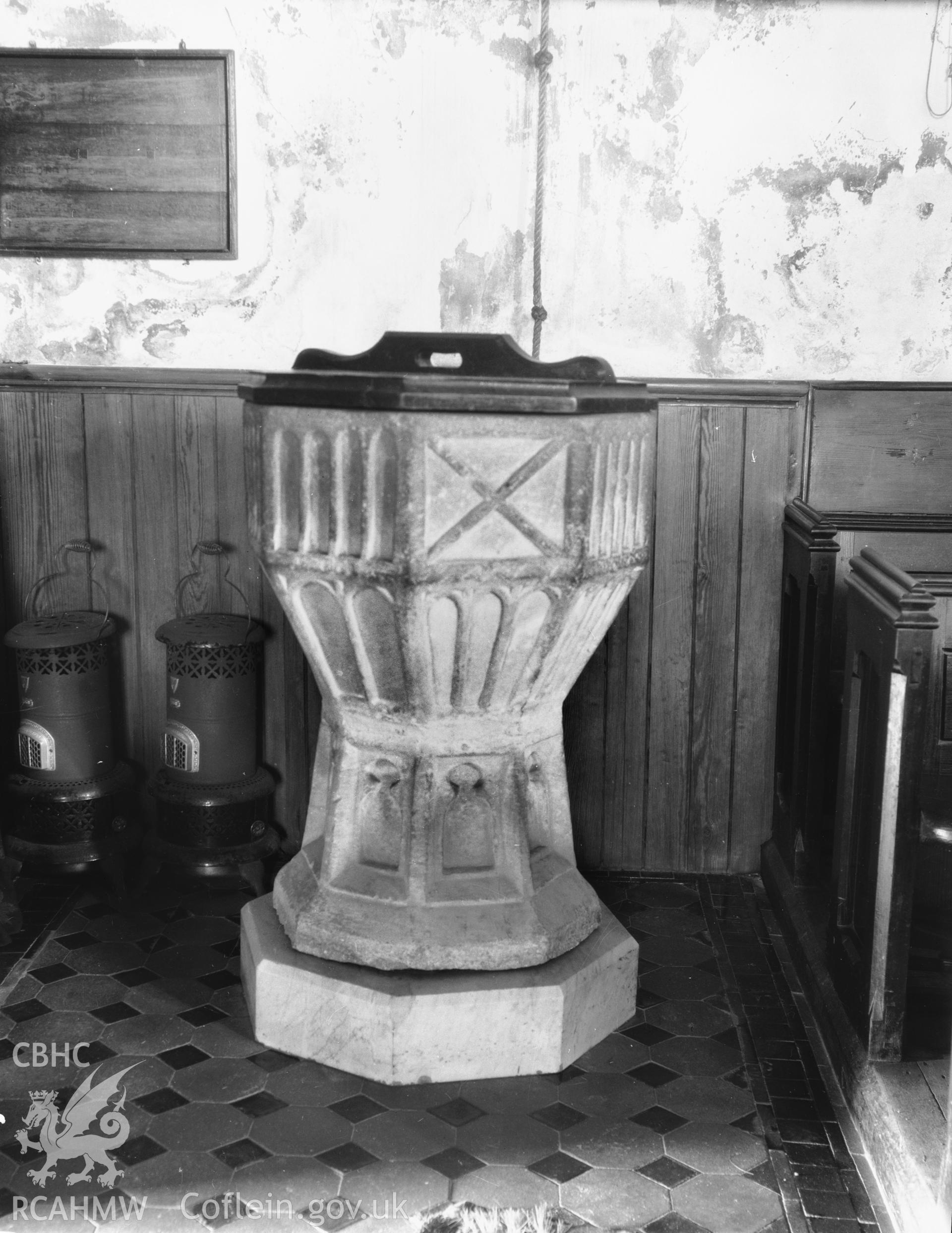 View of the font