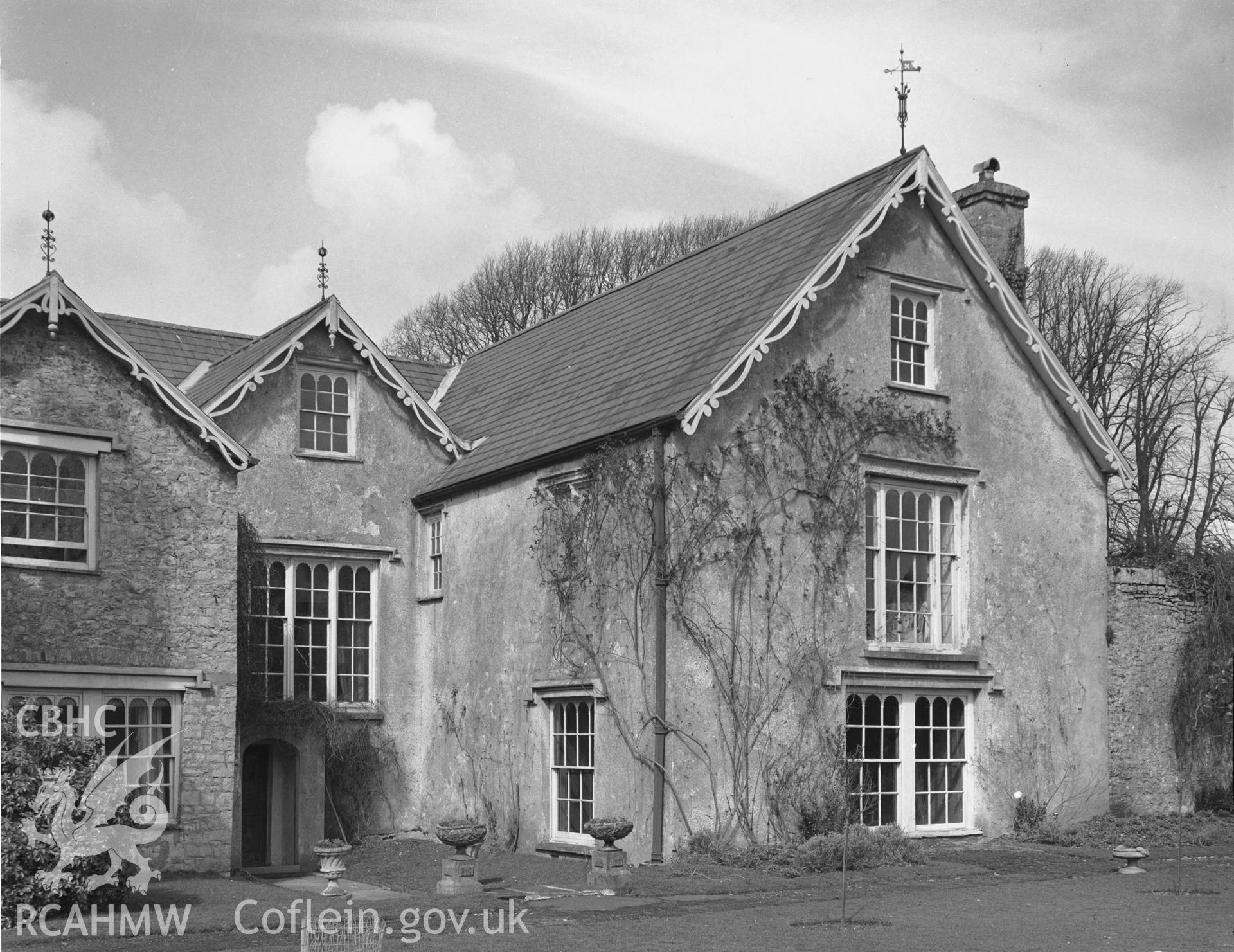 Exterior view showing Nash Manor from the south-west.